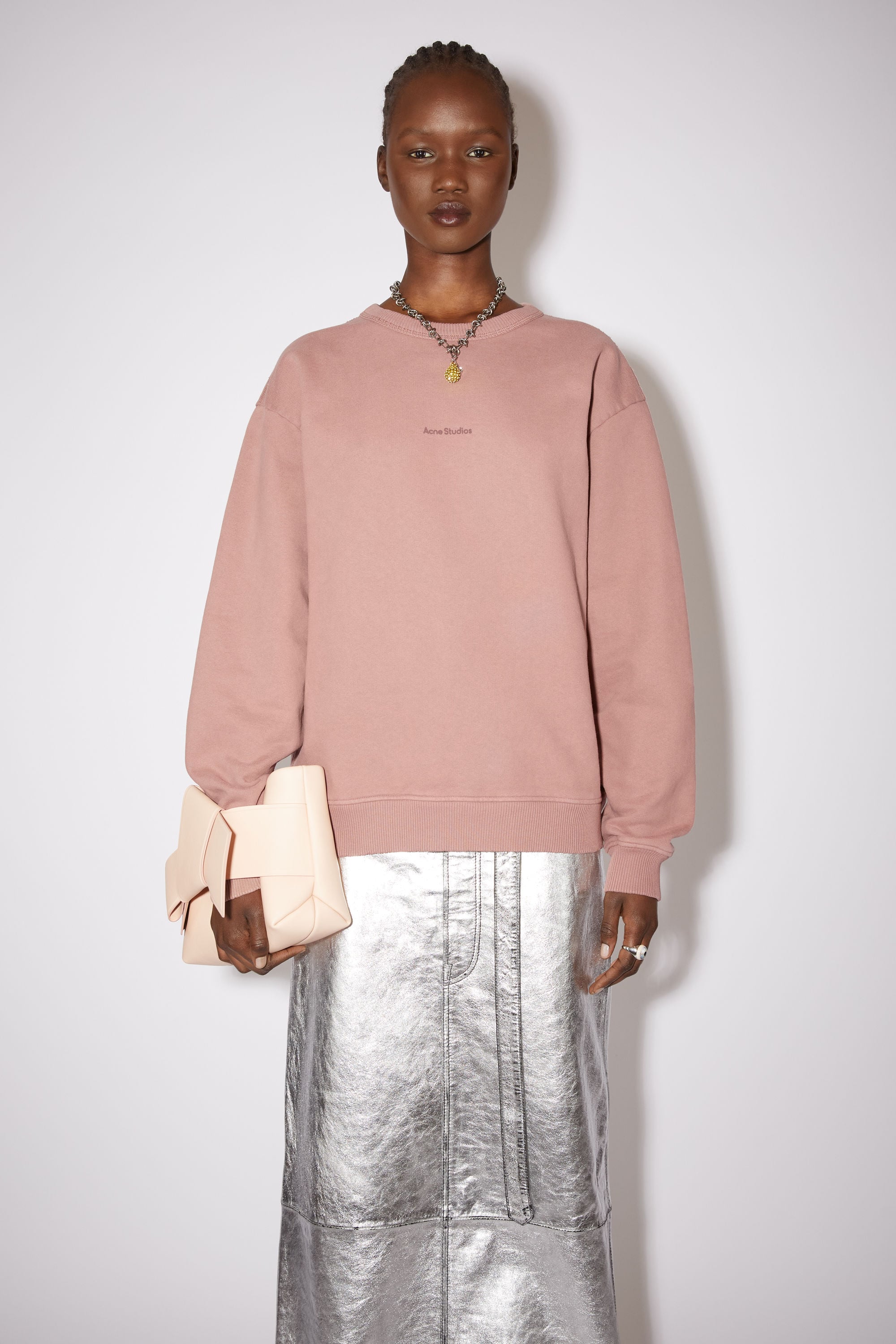 Stamp logo sweatshirt - Blush pink