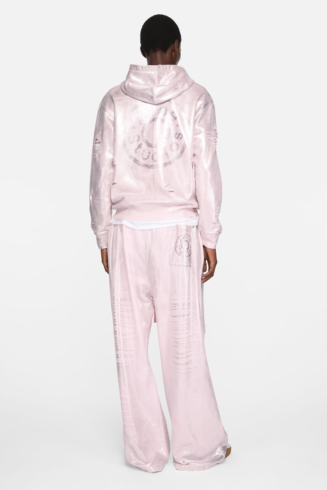 Hooded zipper sweater, Pearl pink, 2000x