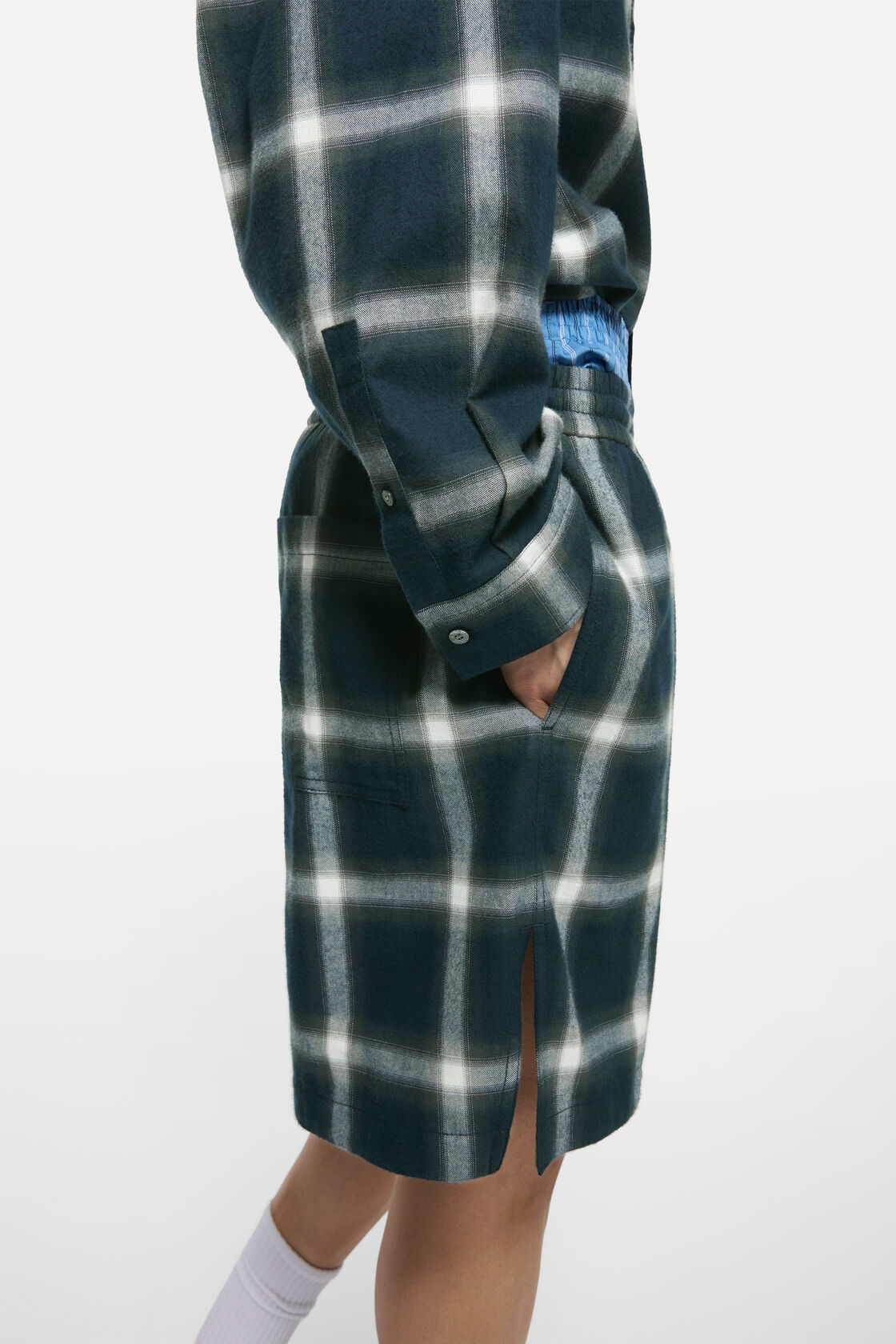 Check shorts, Navy/multi, 2000x