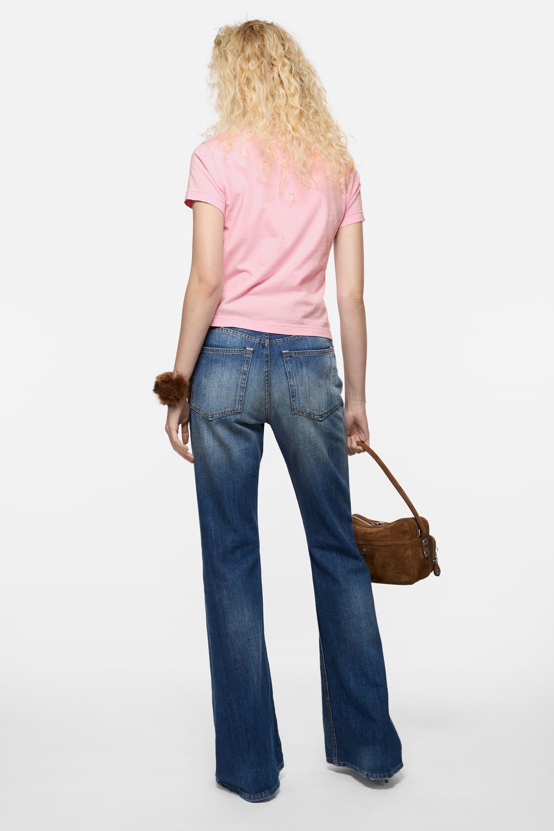 Fitted graphic  t-shirt, Pale Pink, 2000x