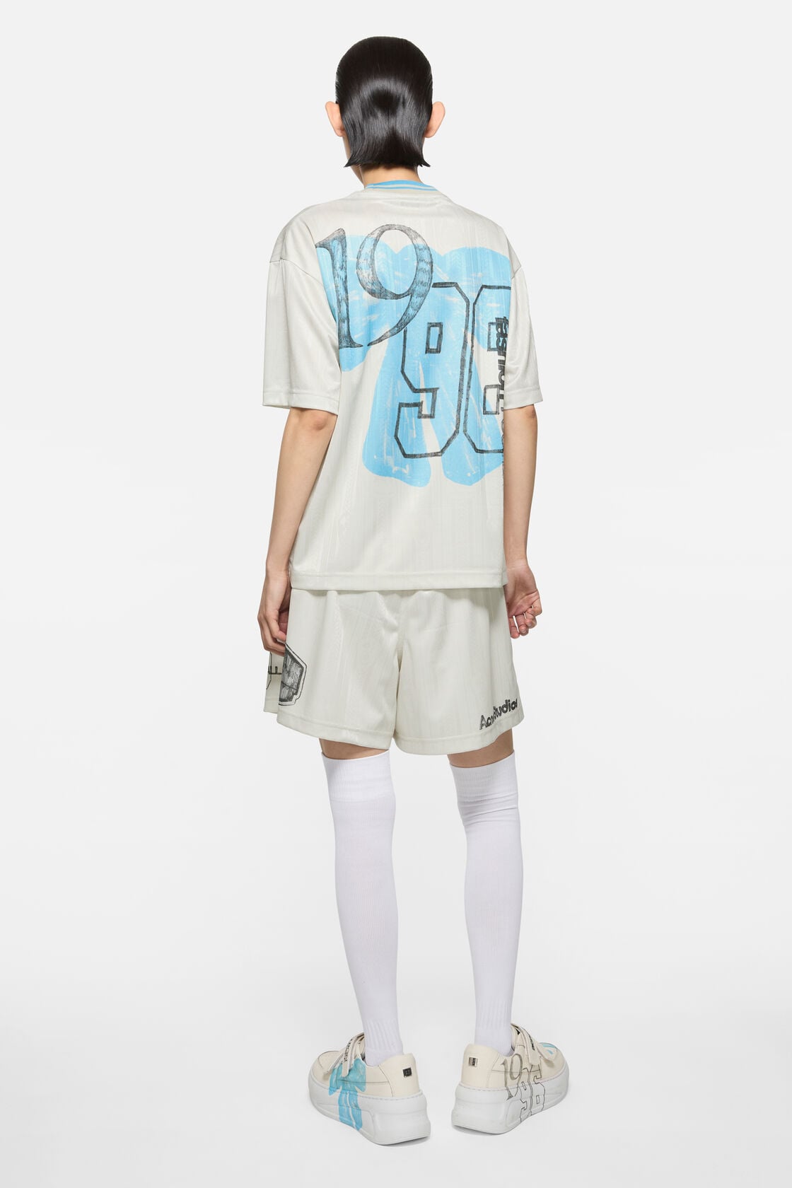 Sports jersey graphic t-shirt, Oat beige, 2000x