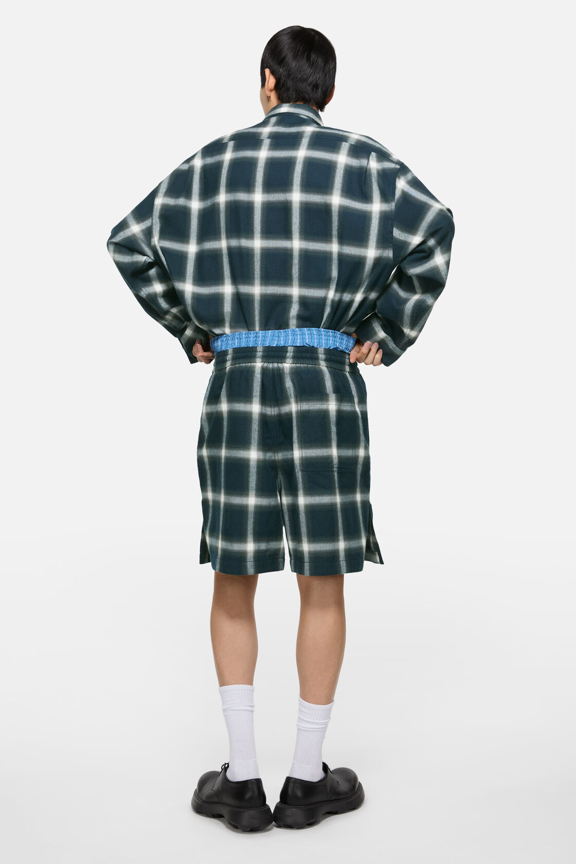 Check shorts, Navy/multi, 2000x