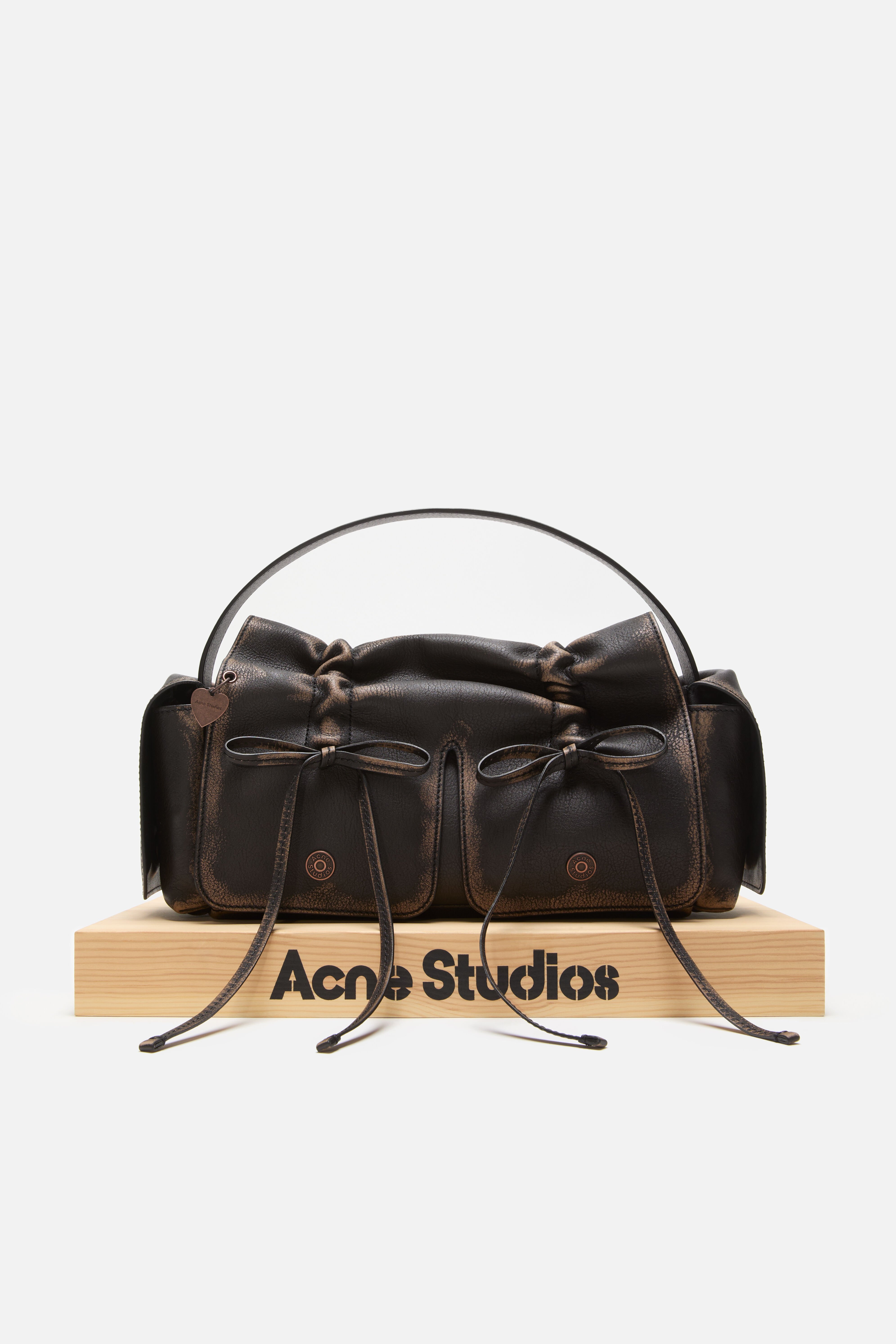 Acne Studios - Multipocket shoulder bag - Dark brown/beige
