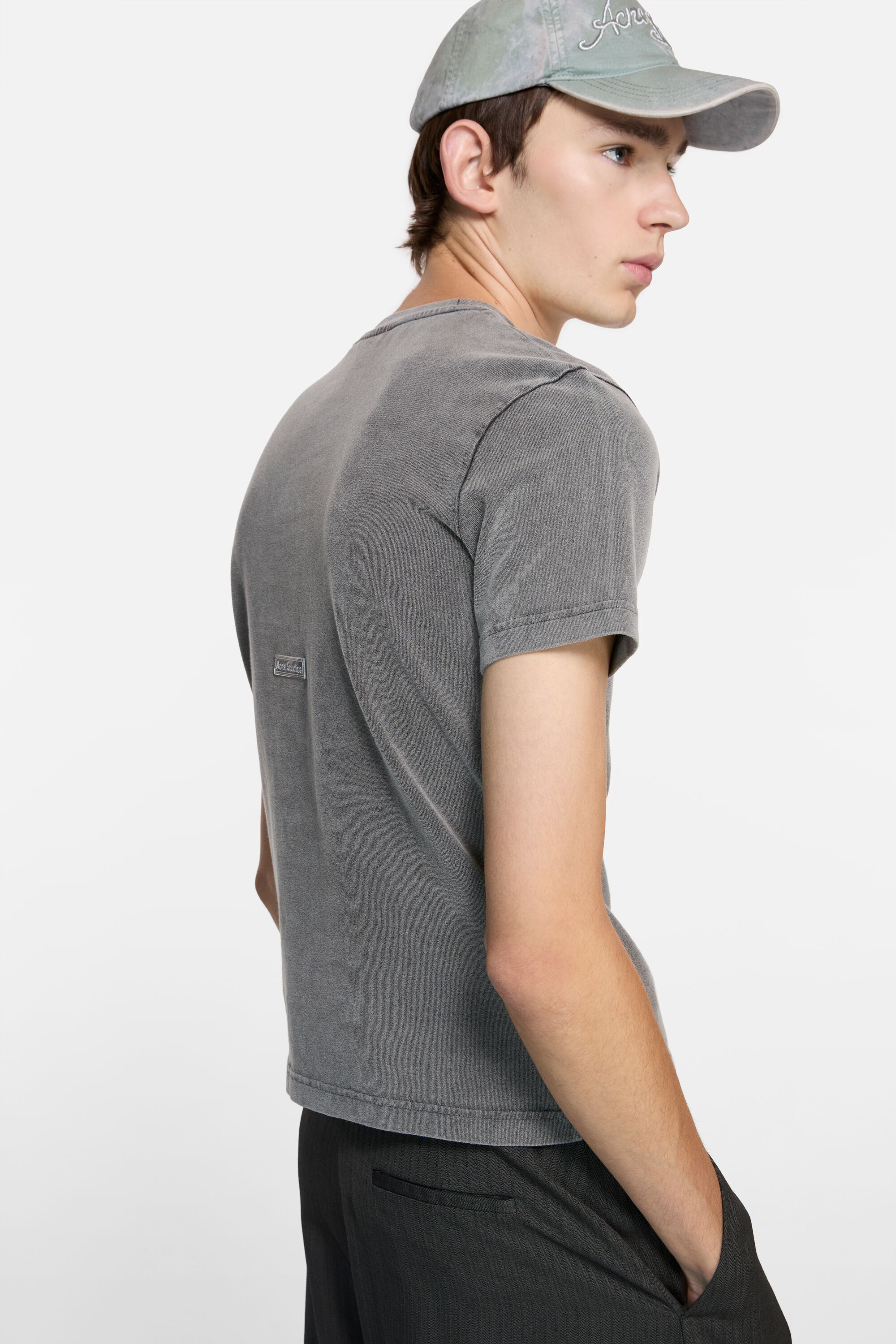 Acne Studios - コットンクルーネックTシャツ - フェイデッドブラック