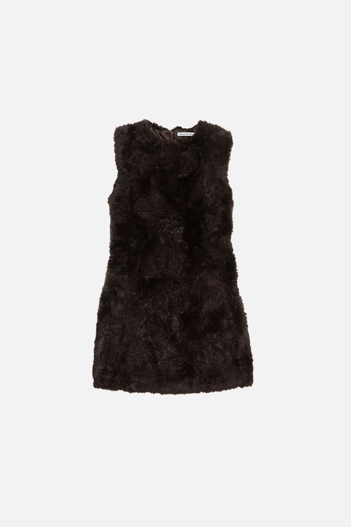 Faux fur dress, Brown, 2000x