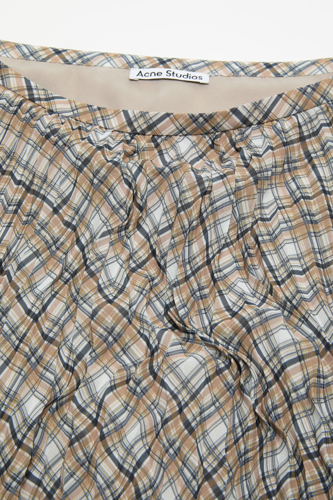 Long checked skirt, Grey, 2000x