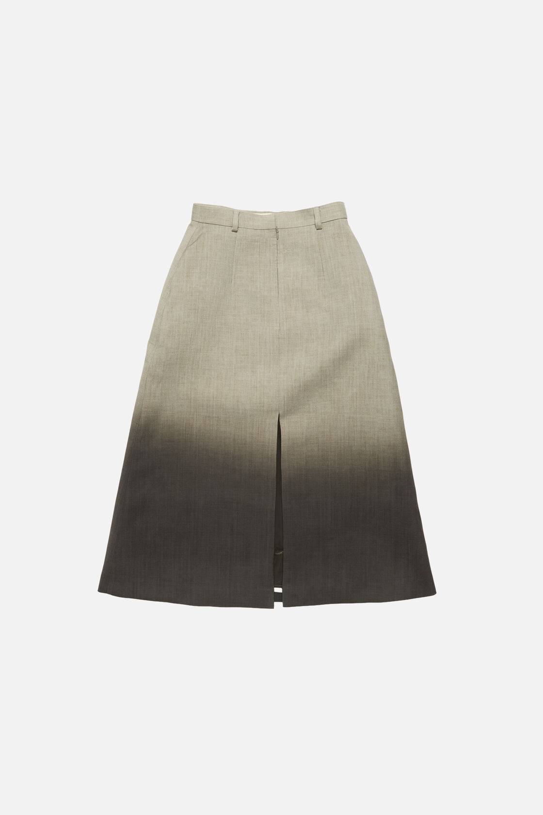 Printed wool skirt, Faded taupe/black, 2000x