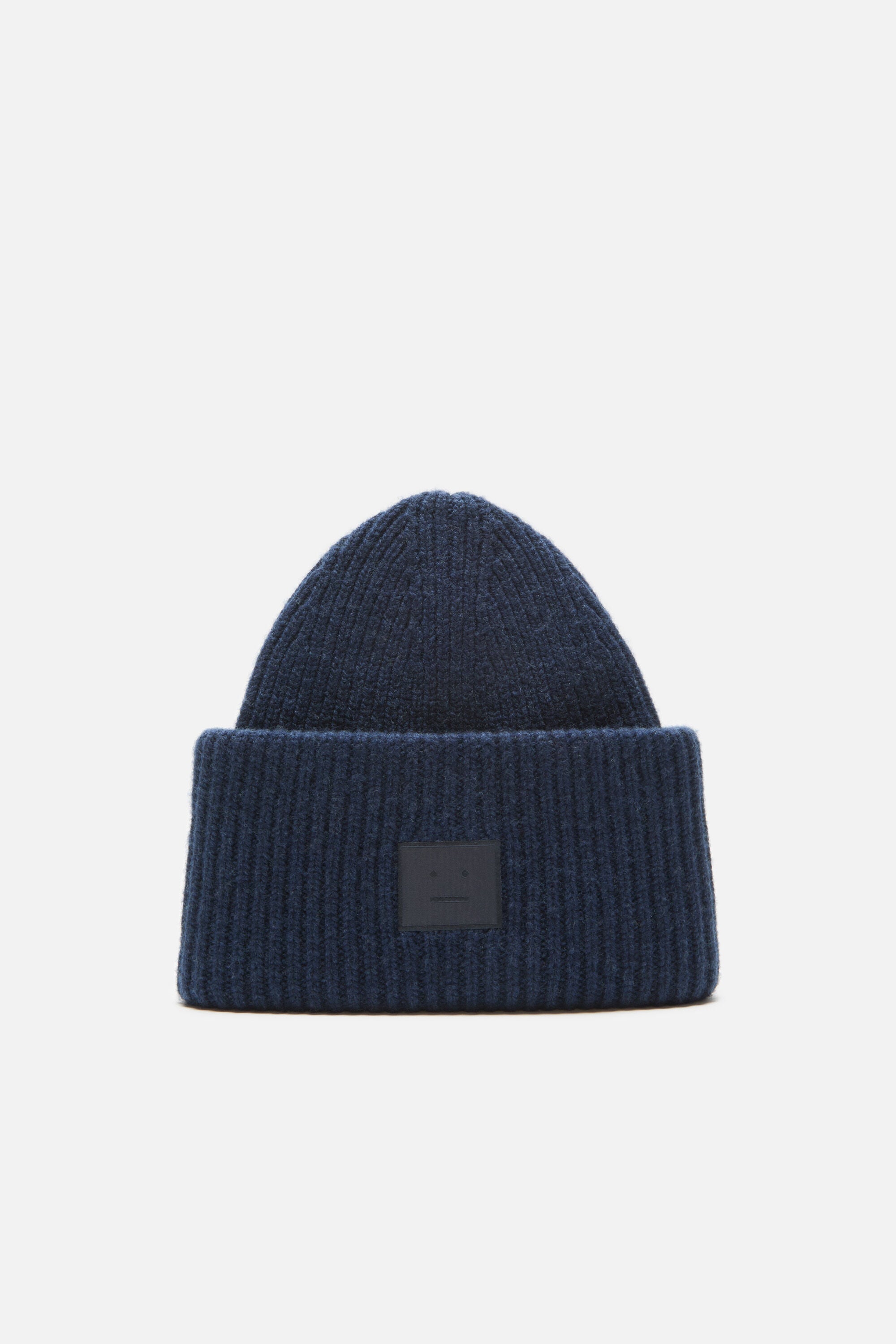 Acne Studios - Large face logo beanie - Yak - Black