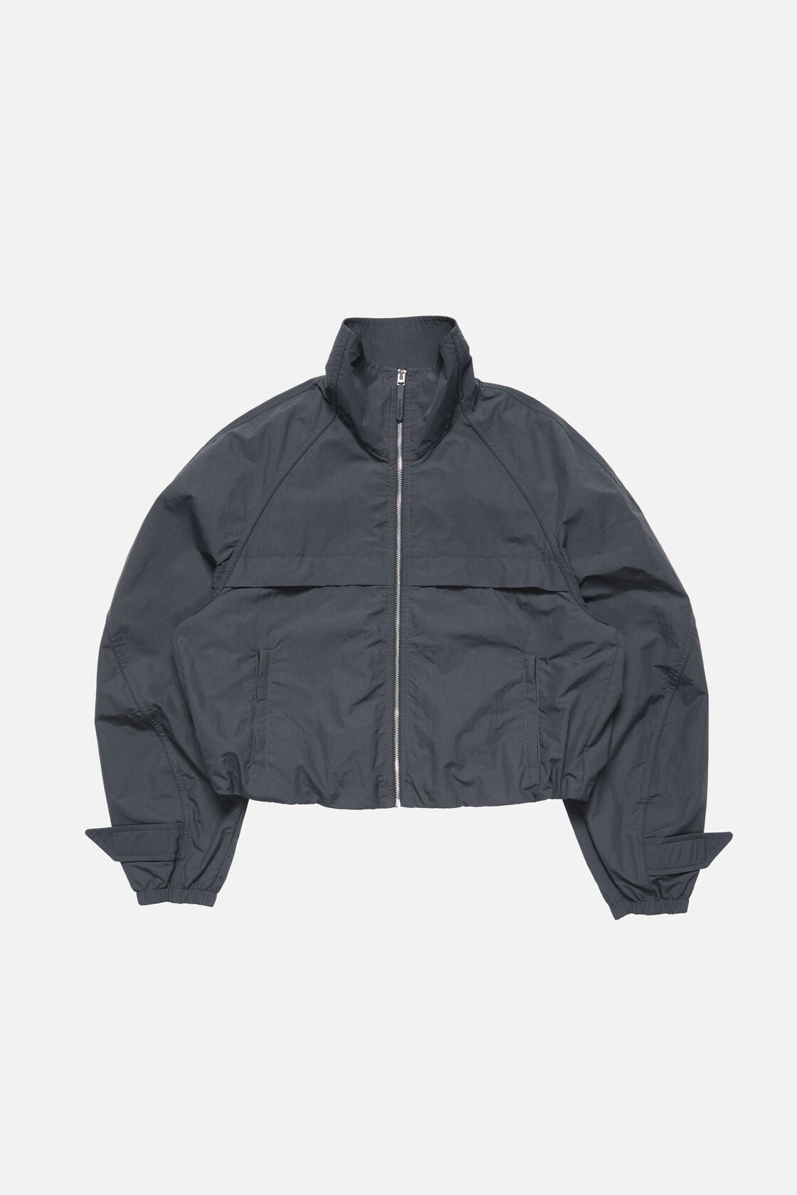 Nylon logo jacket, Steel grey, 2000x