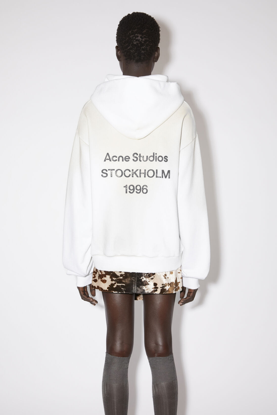 Logo hooded sweater, Dusty white, 2000x
