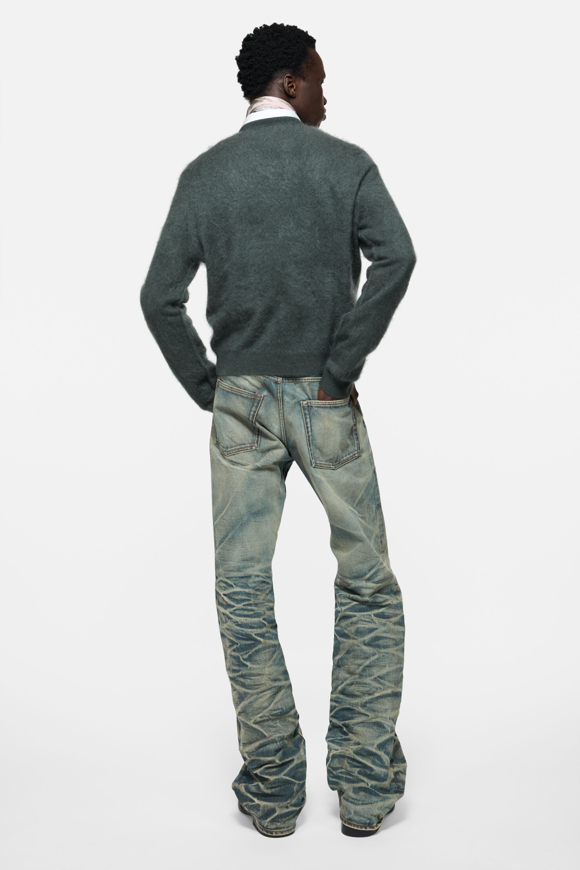 Acne Studios - Cashmere v-neck sweater - Dark green