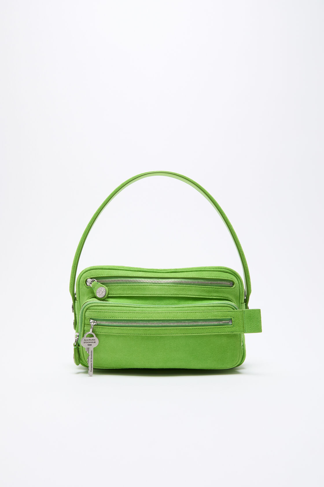 Camero Party Suede Bag, Apple green, 2000x