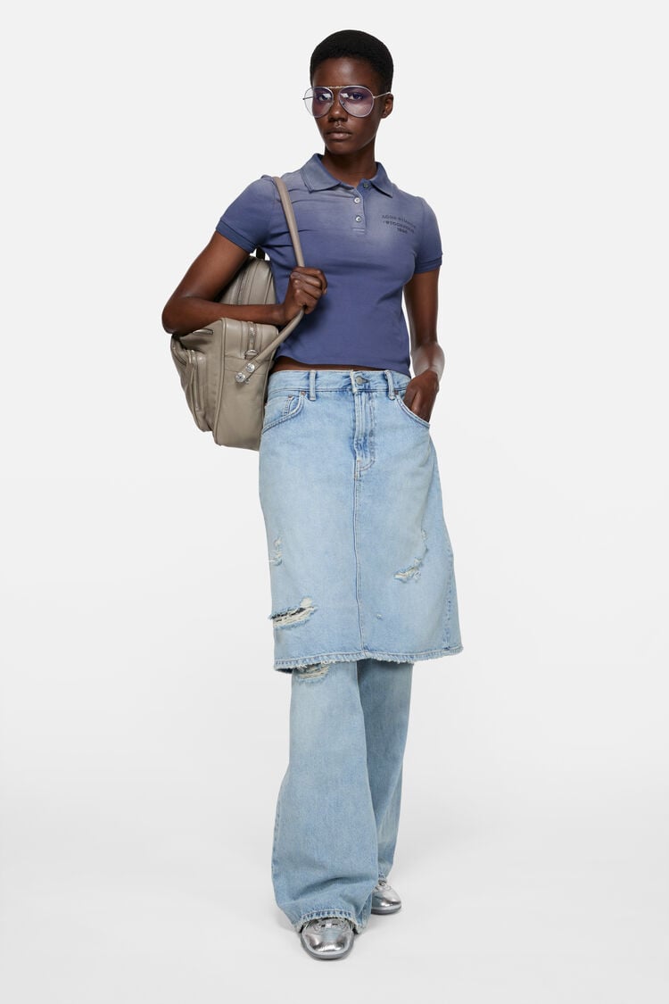 Sprayed polo t-shirt