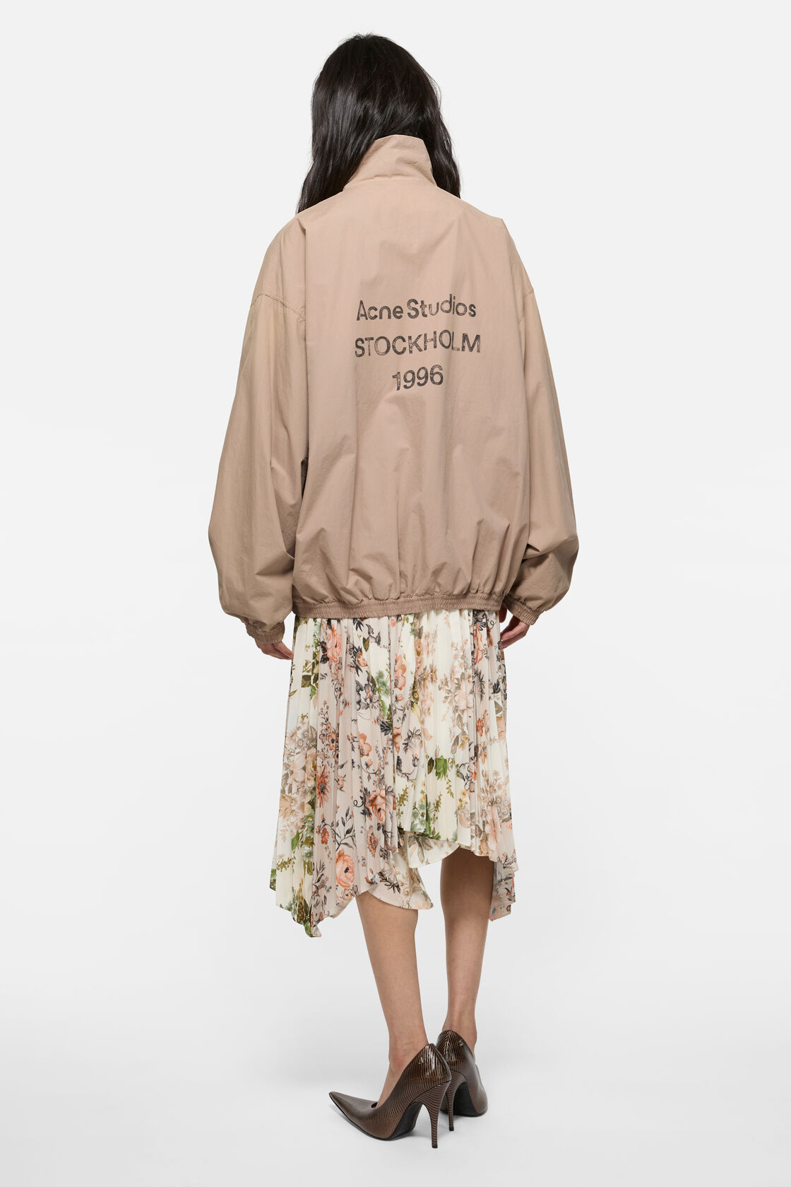 워싱 로고 재킷, 머쉬룸 베이지, 2000x
