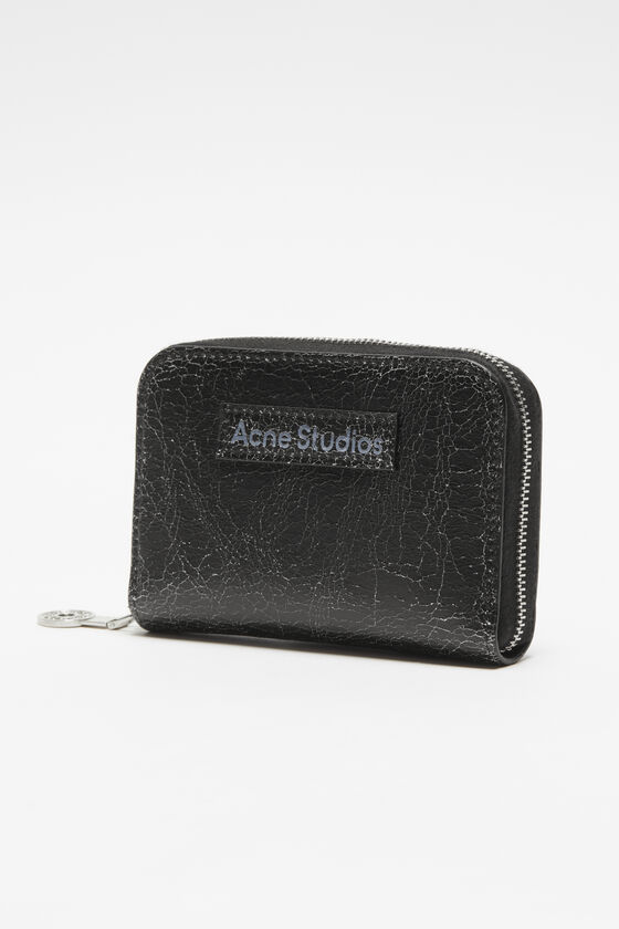 Acne Studios - レザーファスナーウォレット - ブラック 