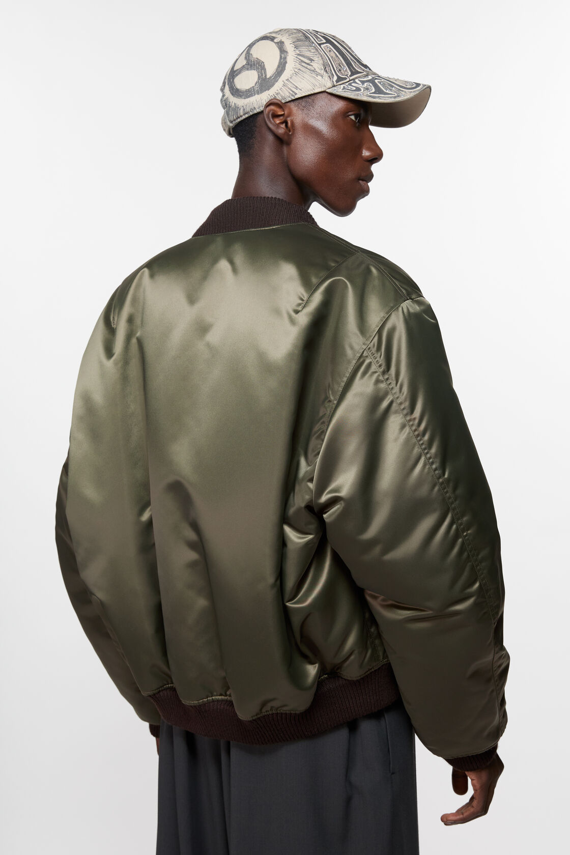 Bomber jacket logogram, Military green, 2000x