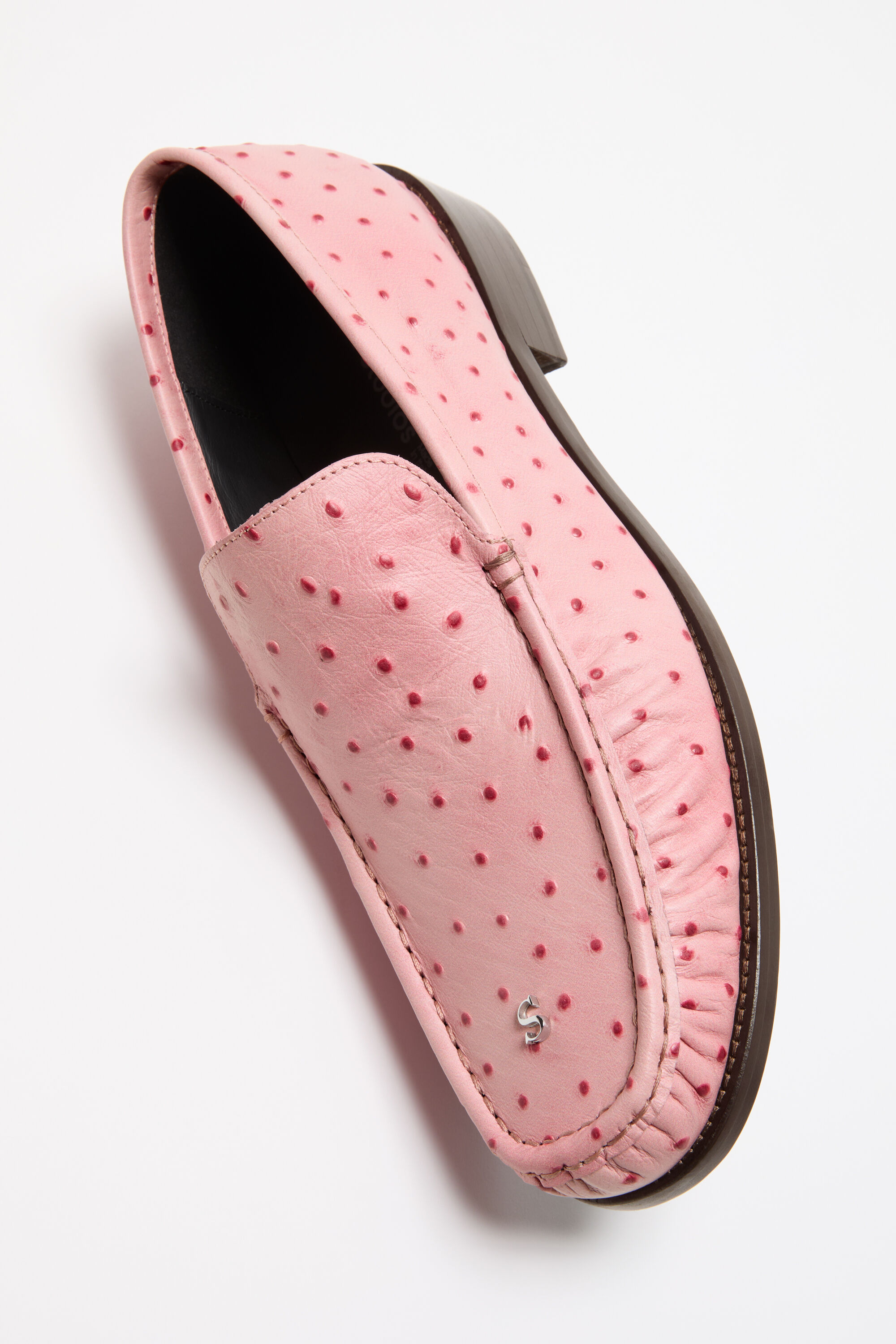 Acne Studios - レザーローファー - ピンク