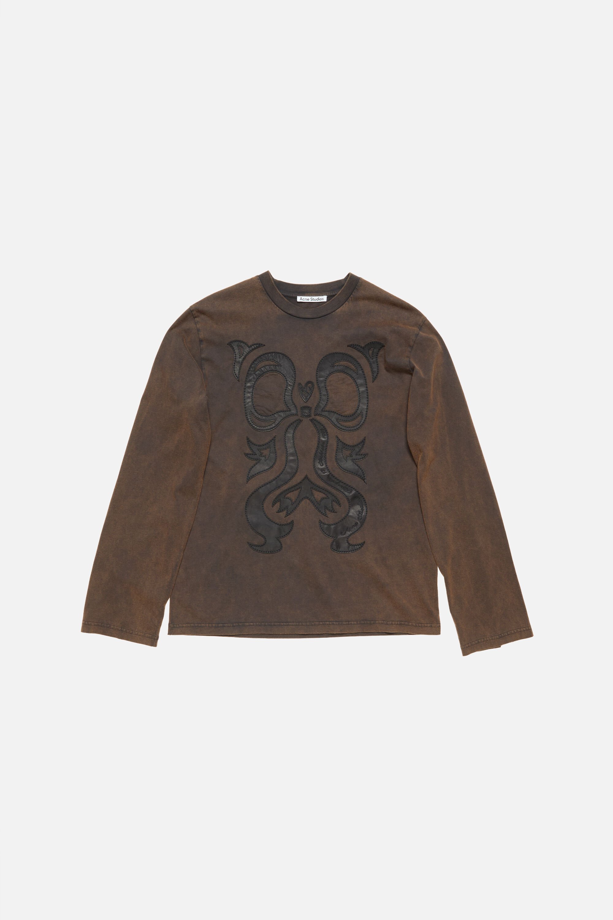 Acne Studios プリント Tシャツ Acne Studios - プリントTシャツ - リラックスフィット - ダーク