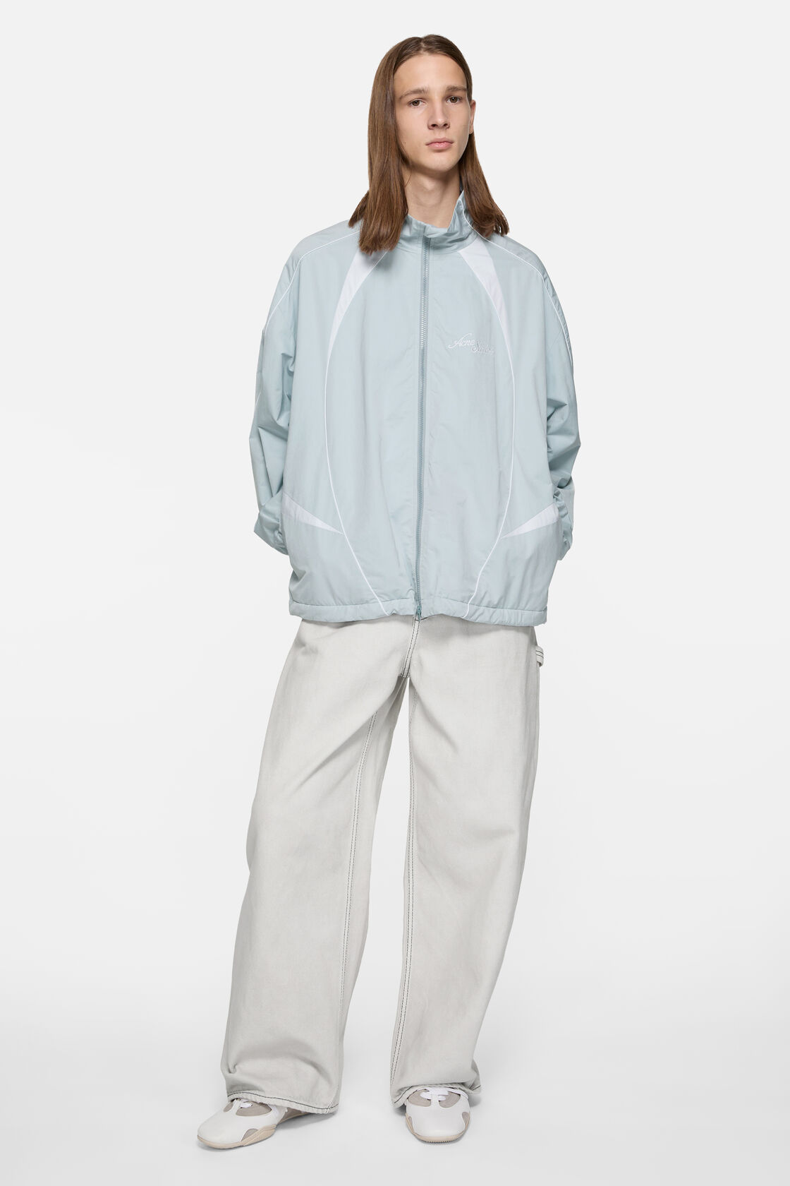 Casual denim trousers, White/ecru, 2000x