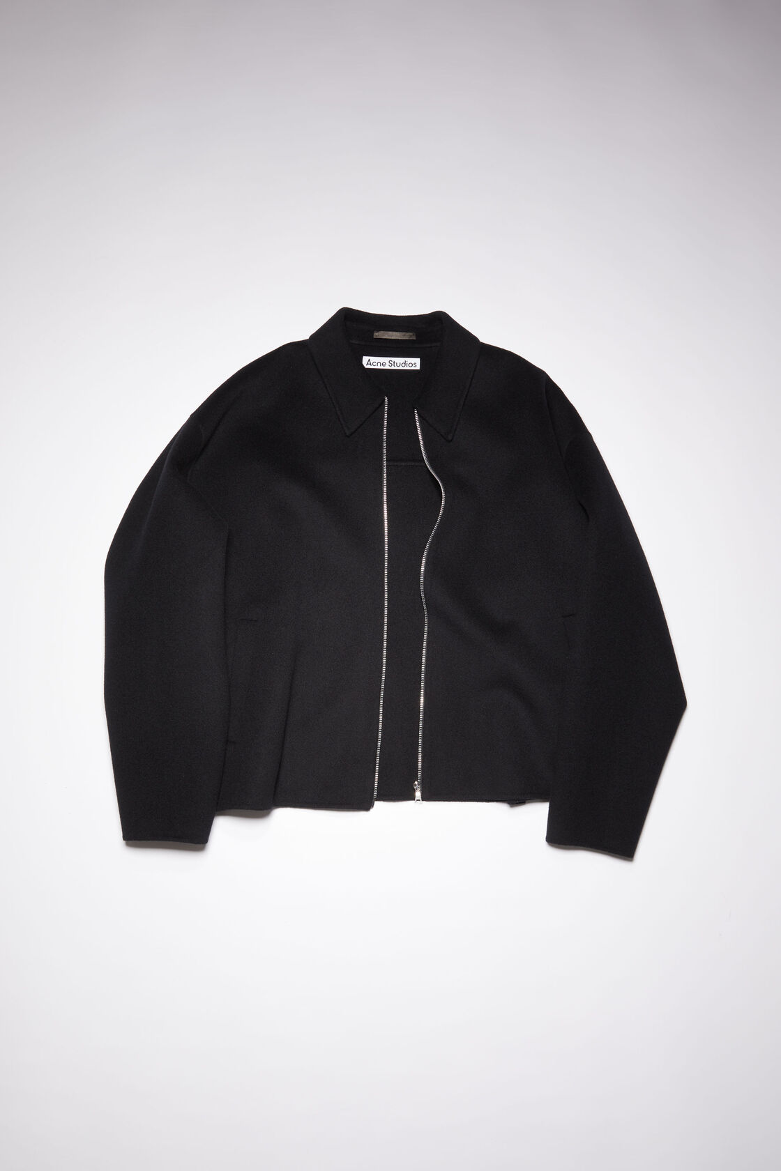 Double face wool jacket, Black, 2000x