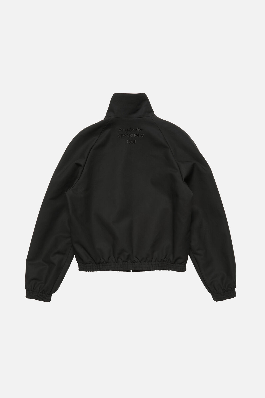 Satin logo jacket, Black, 2000x
