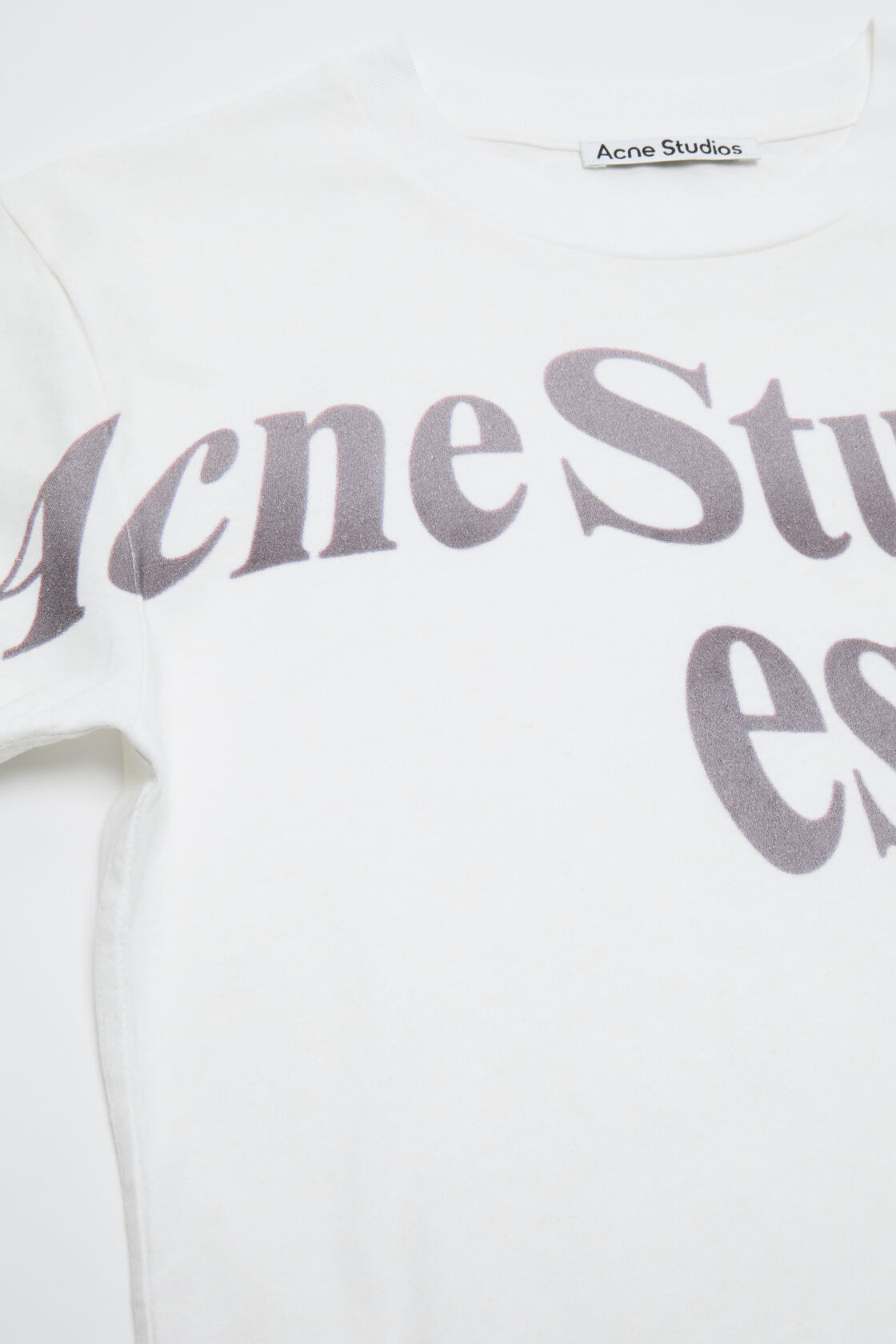 徽标 T 恤 - 合身版型, 灰白色, 2000x