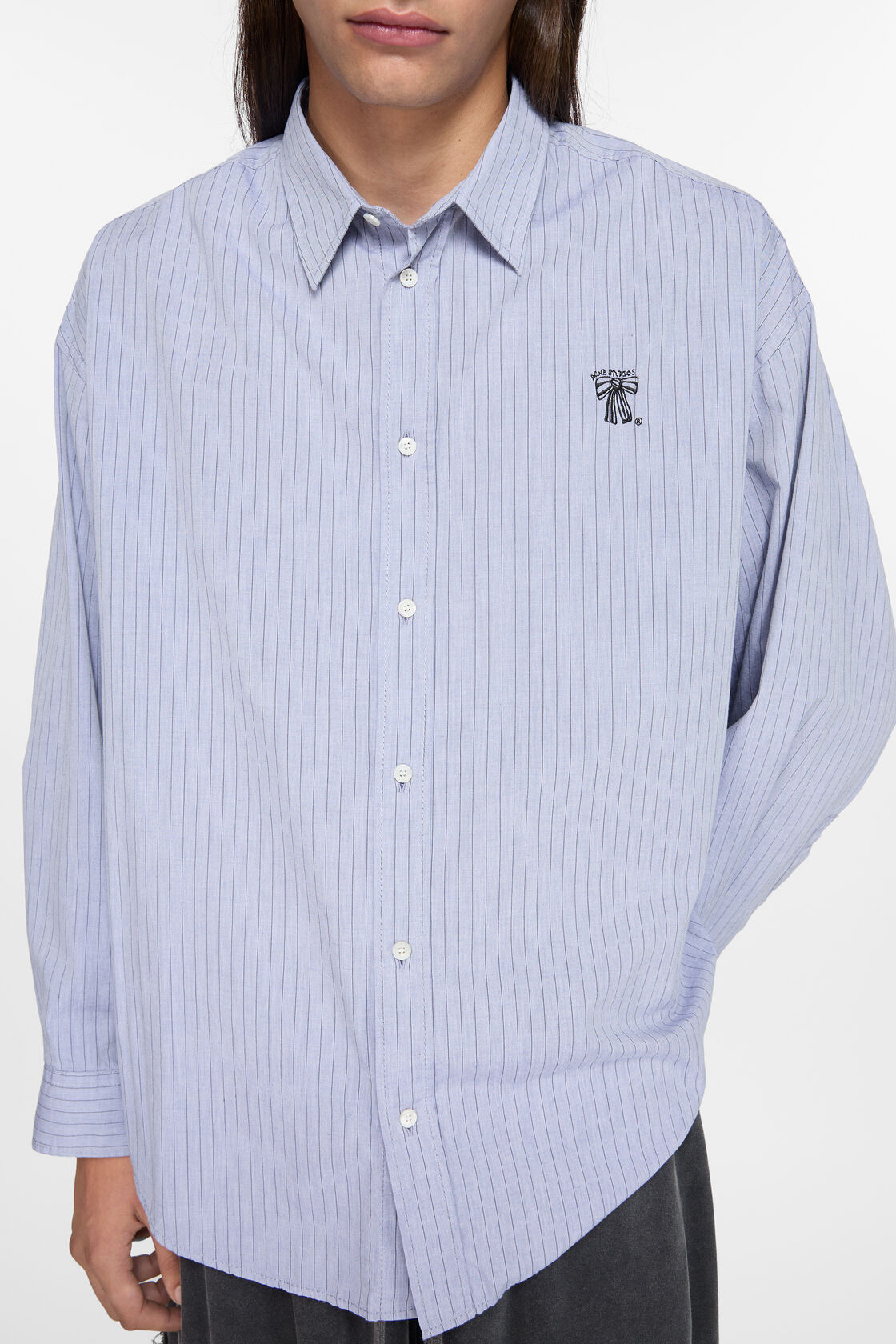 버튼업 셔츠, 블루/블랙, 2000x