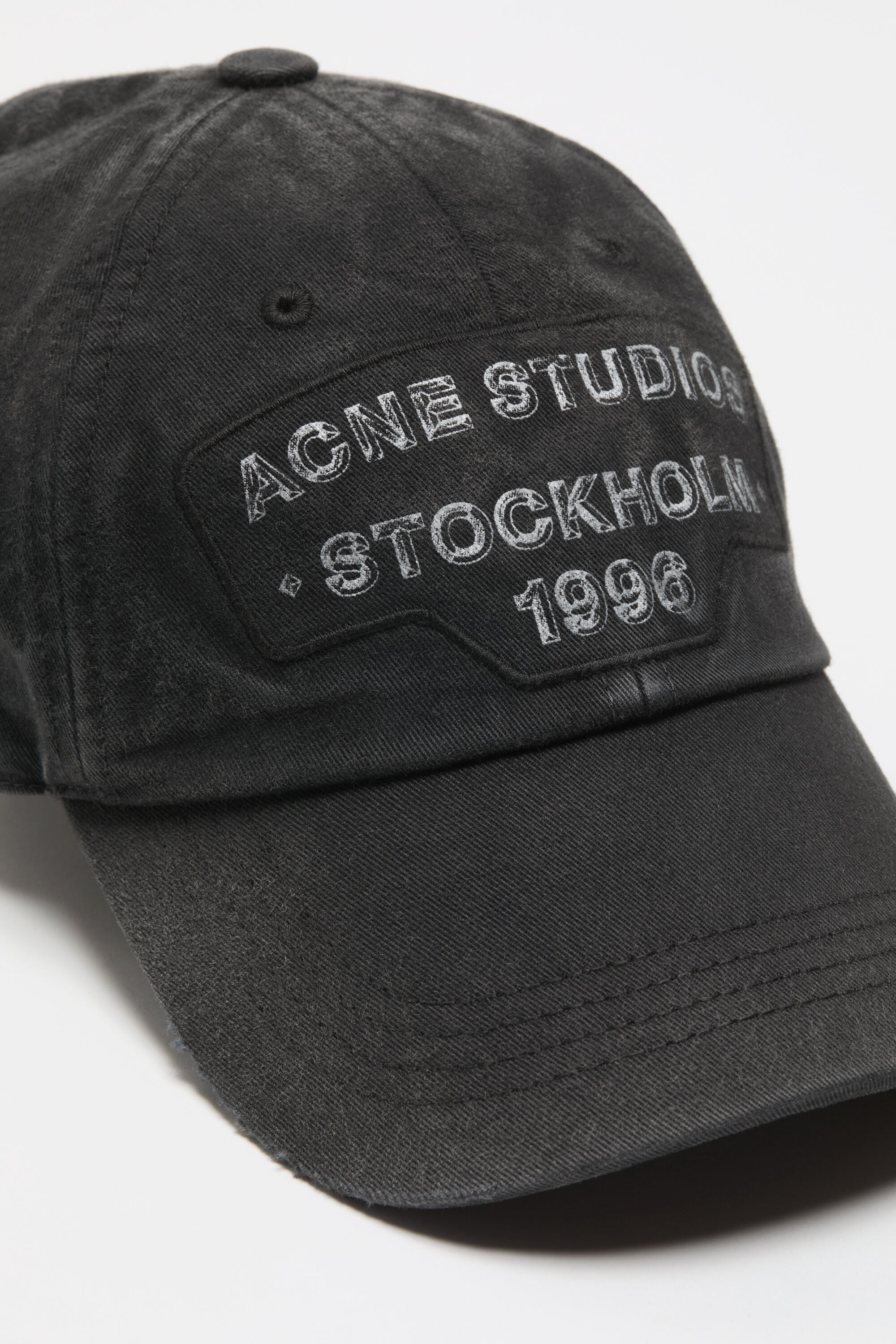 Acne Studios - Screenprint baseball cap - Black
