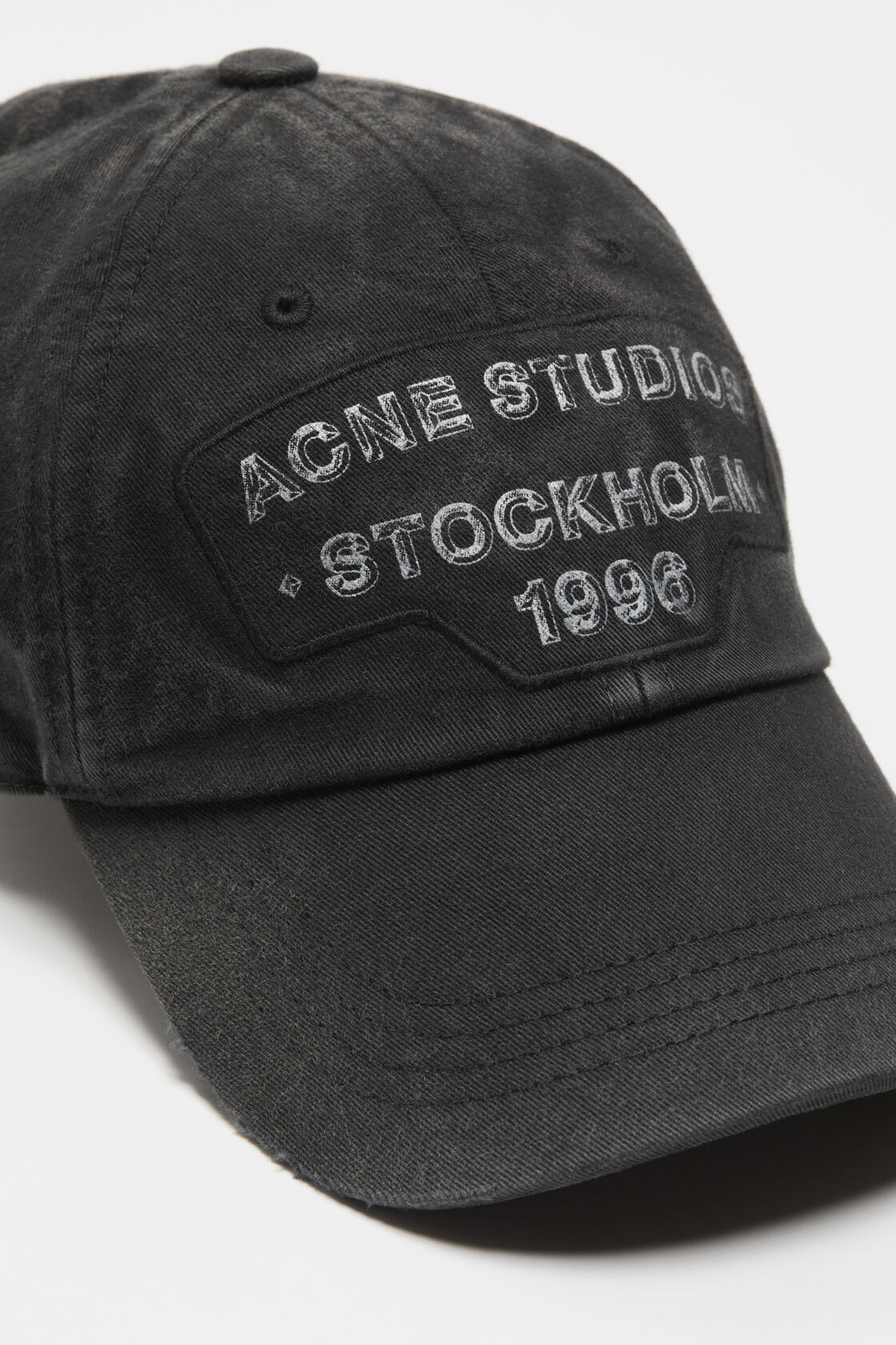 Screenprint baseball cap, Black, 2000x