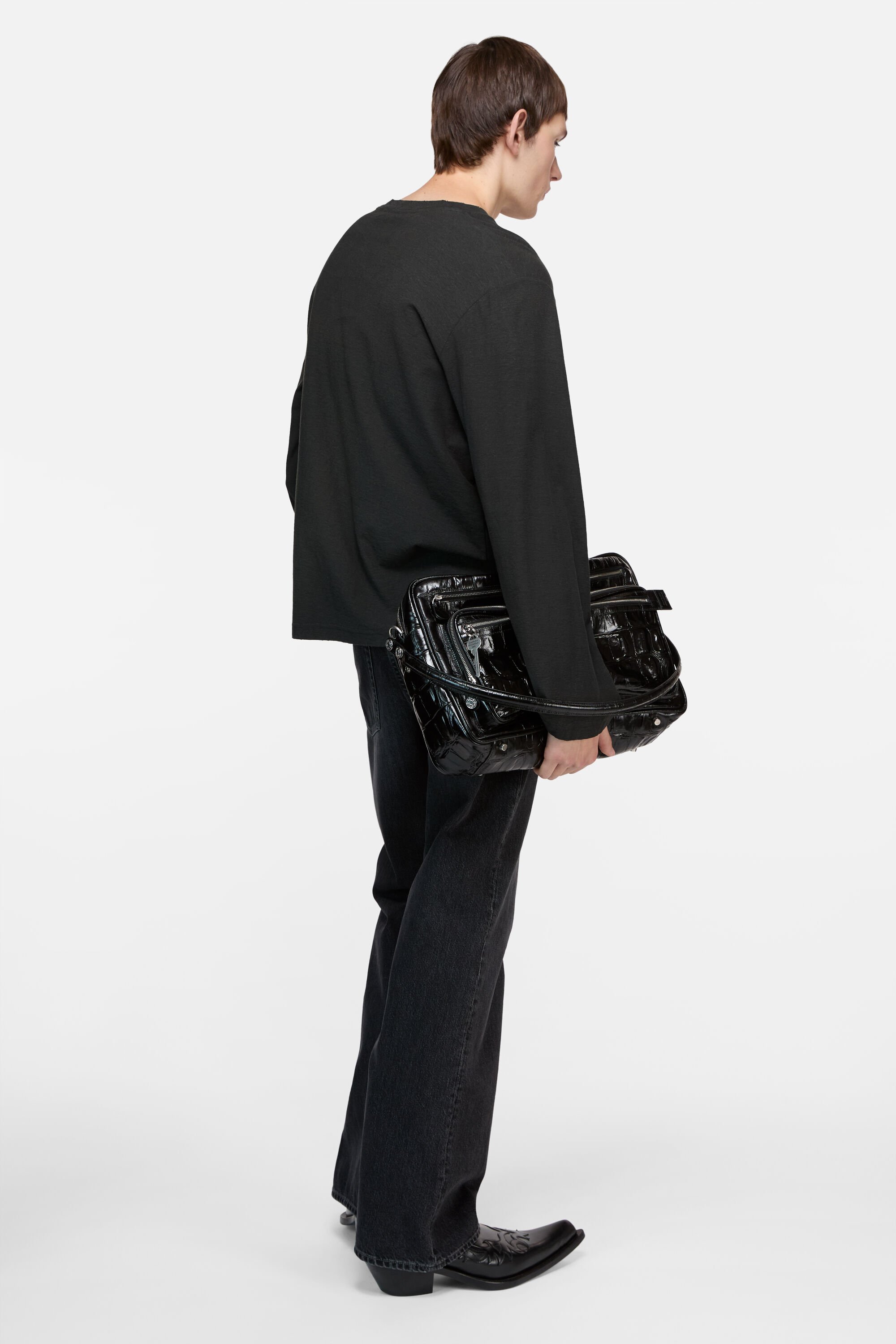 Acne Studios - ロゴTシャツ - リラックスユニセックスフィット - ブラック