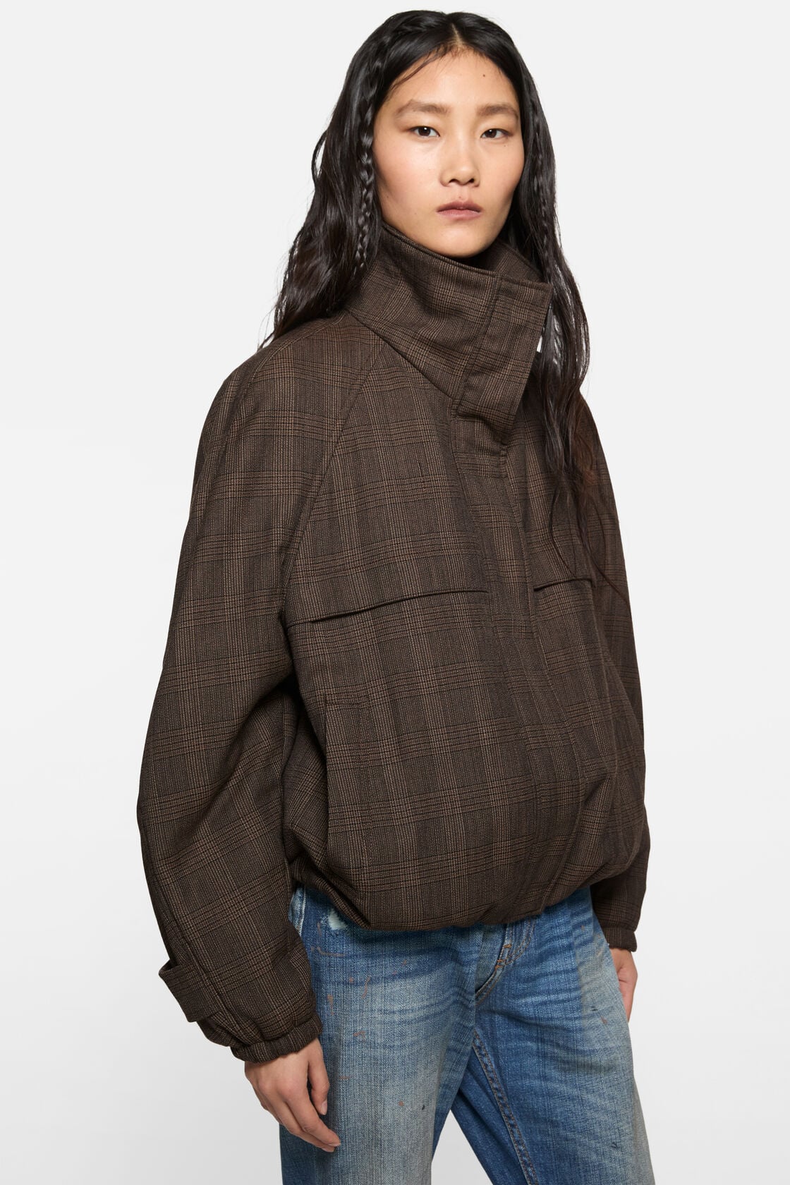 Wool jacket, Brown/black, 2000x