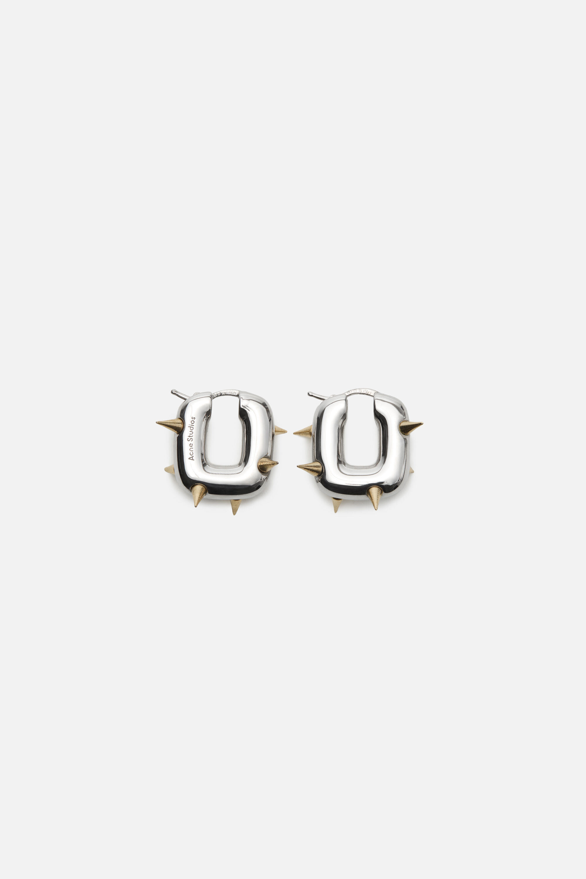 AcneStudios ピアス Acne Studios - クリスタルスタッズピアス - セミマットシルバー