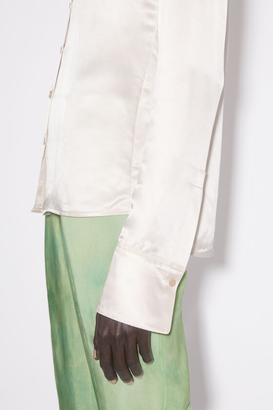 Acne Studios - Hemd aus Seiden-Mix - Kieselbeige