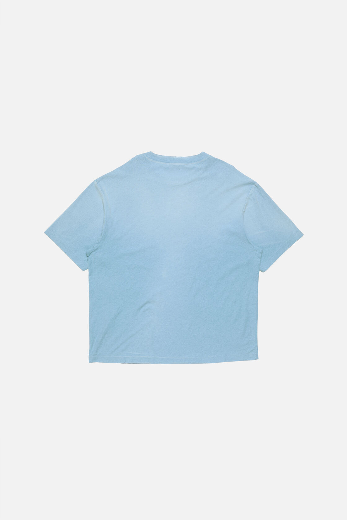 ウォッシュ加工ロゴTシャツ, コーンフラワーブルー, 2000x