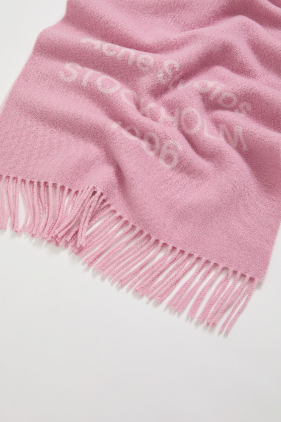 徽标围巾 - 宽版, 糖果粉, 2000x