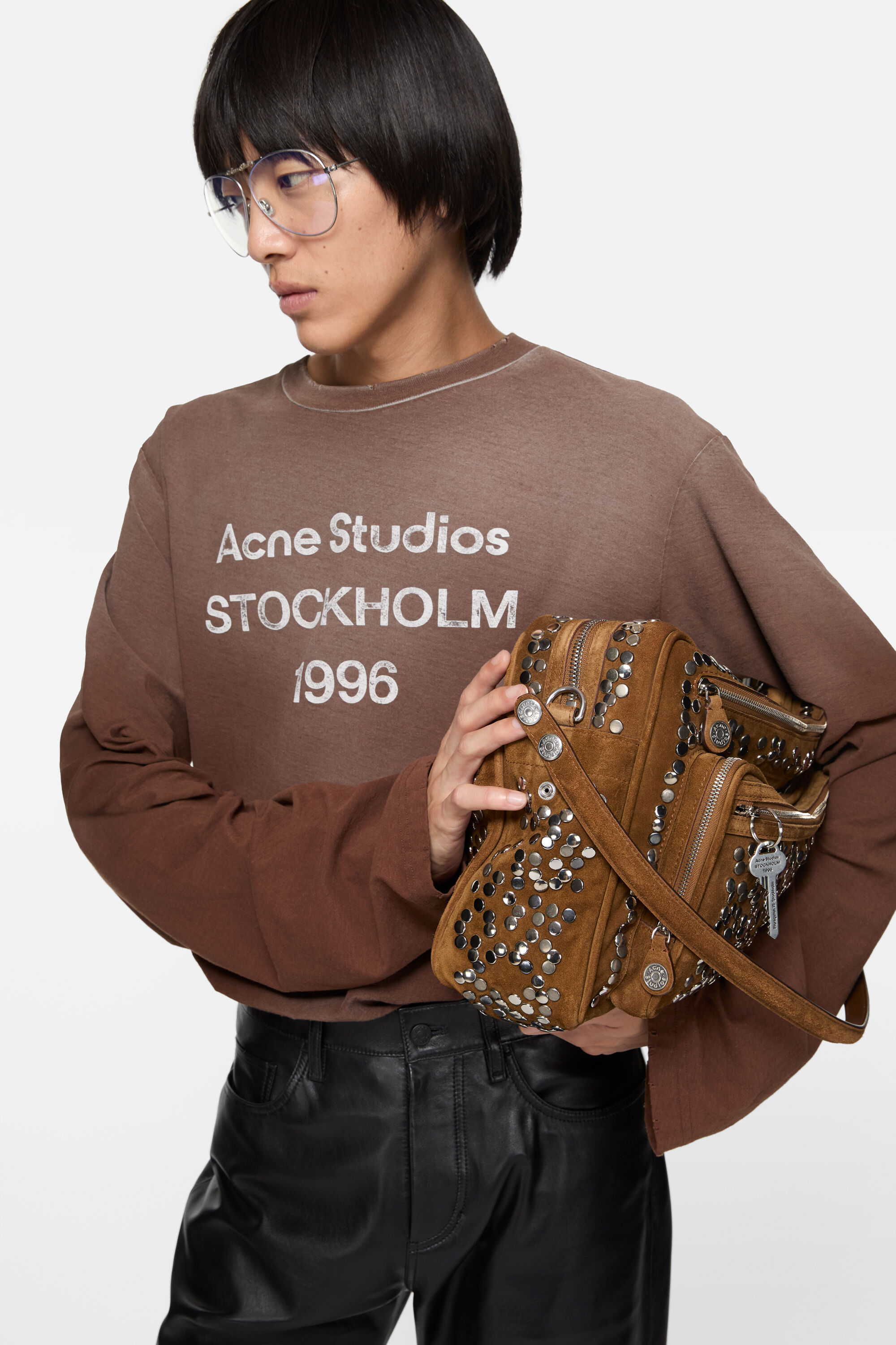 Acne Studios - Logo t-shirt - Relaxed fit - Chocolate brown