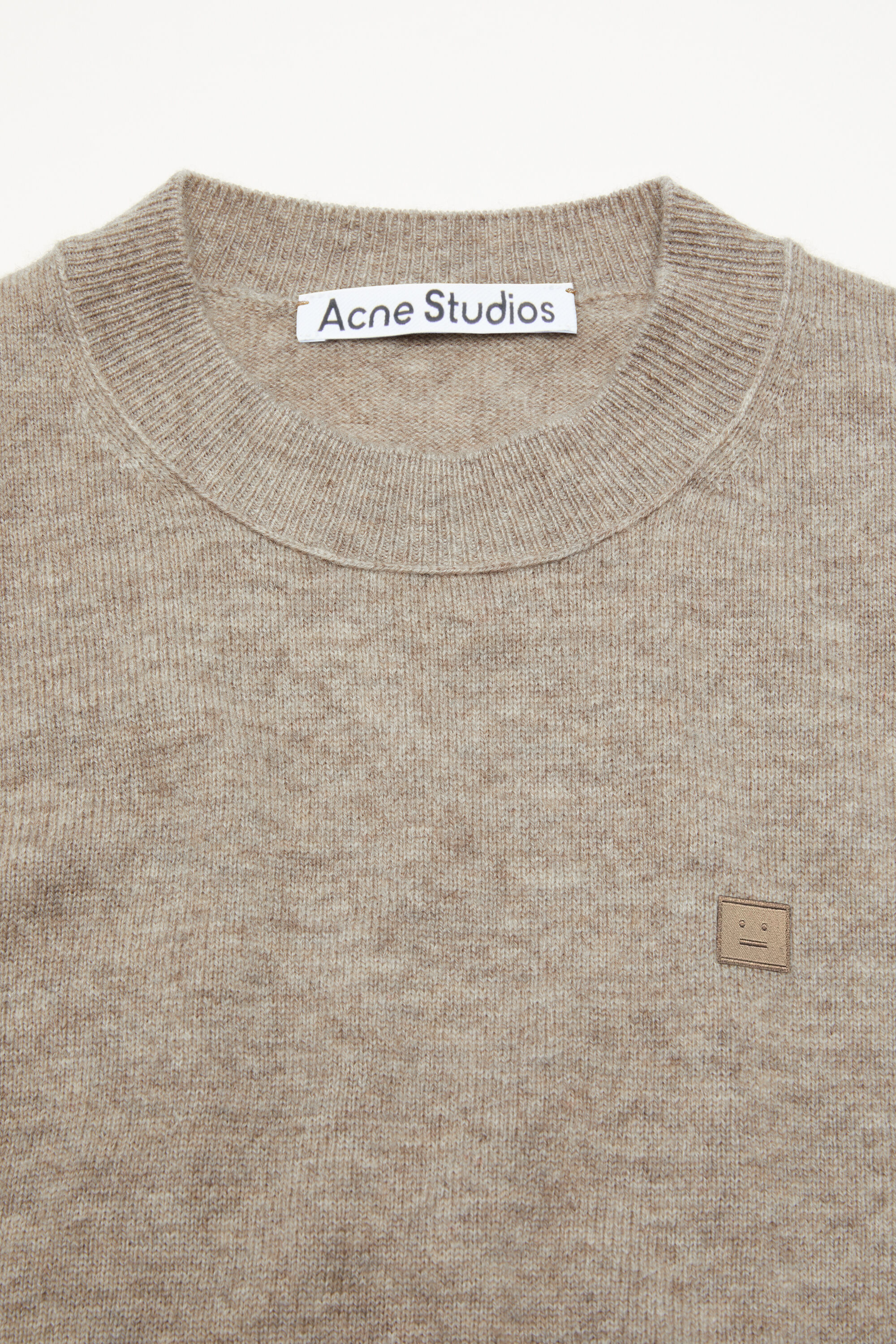 Acne Studios - クルーネックセーター - ヤクウール - グレージュメランジ