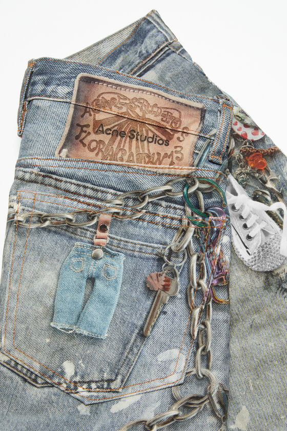 Acne Studios - Loose fit shorts - Mid blue 