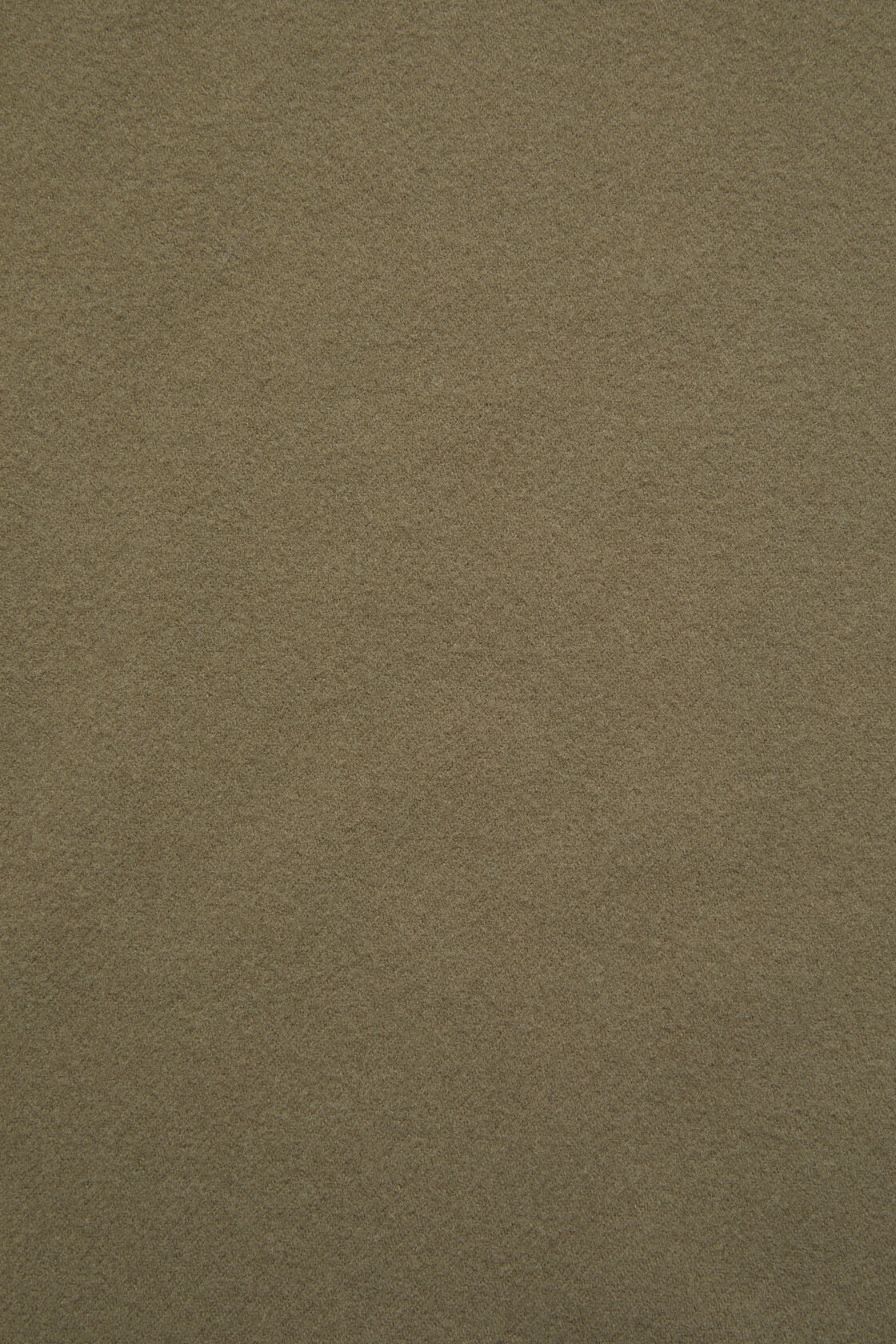 Fringe wool scarf - Narrow, Khaki green, 2000x