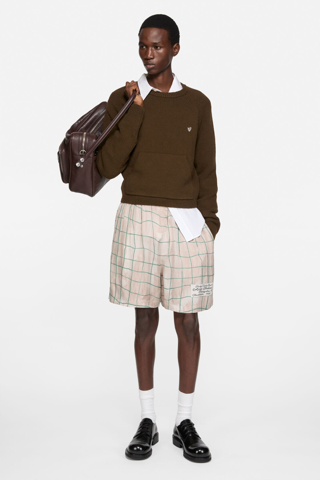 Check Shorts, Pink/grey, 2000x