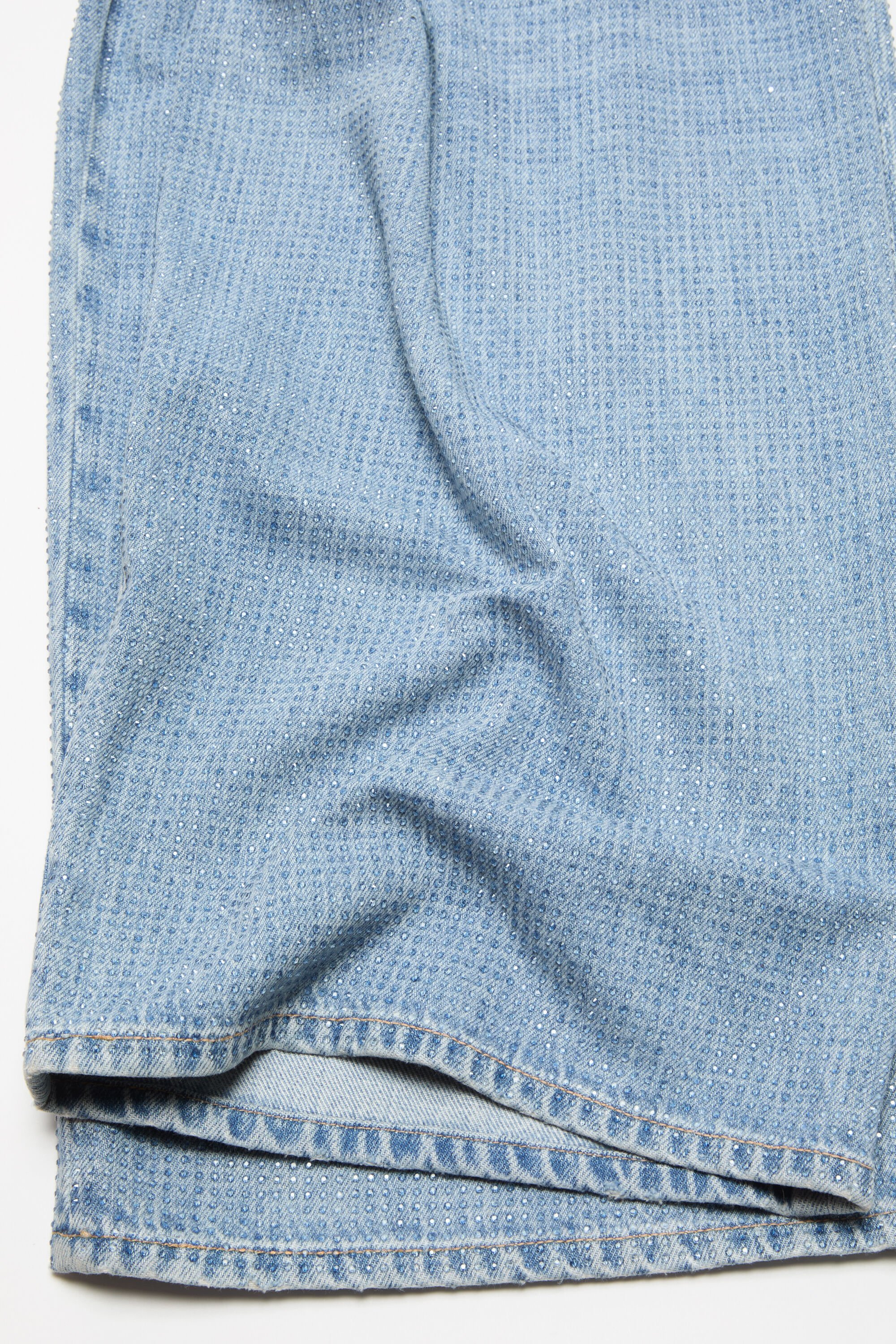 Acne Studios - Loose rhinestone jeans – 2023 - Light blue