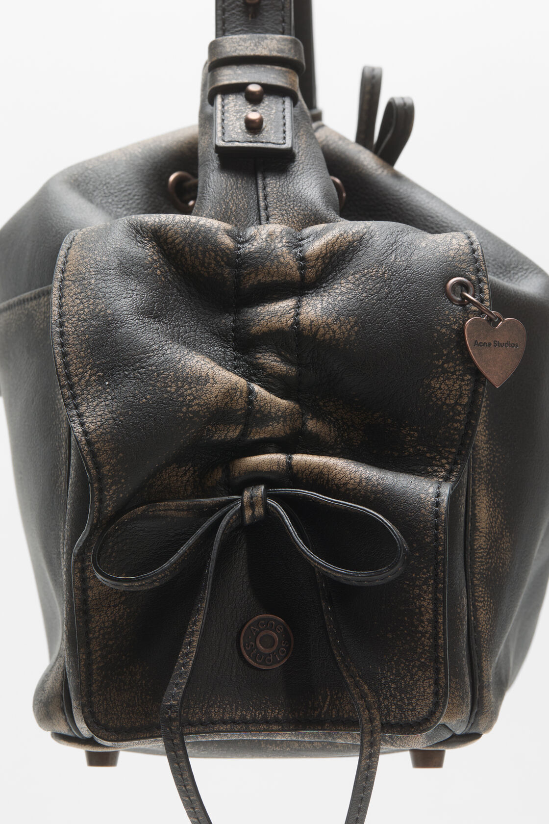 Multipocket bucket bag, Dark brown/beige, 2000x