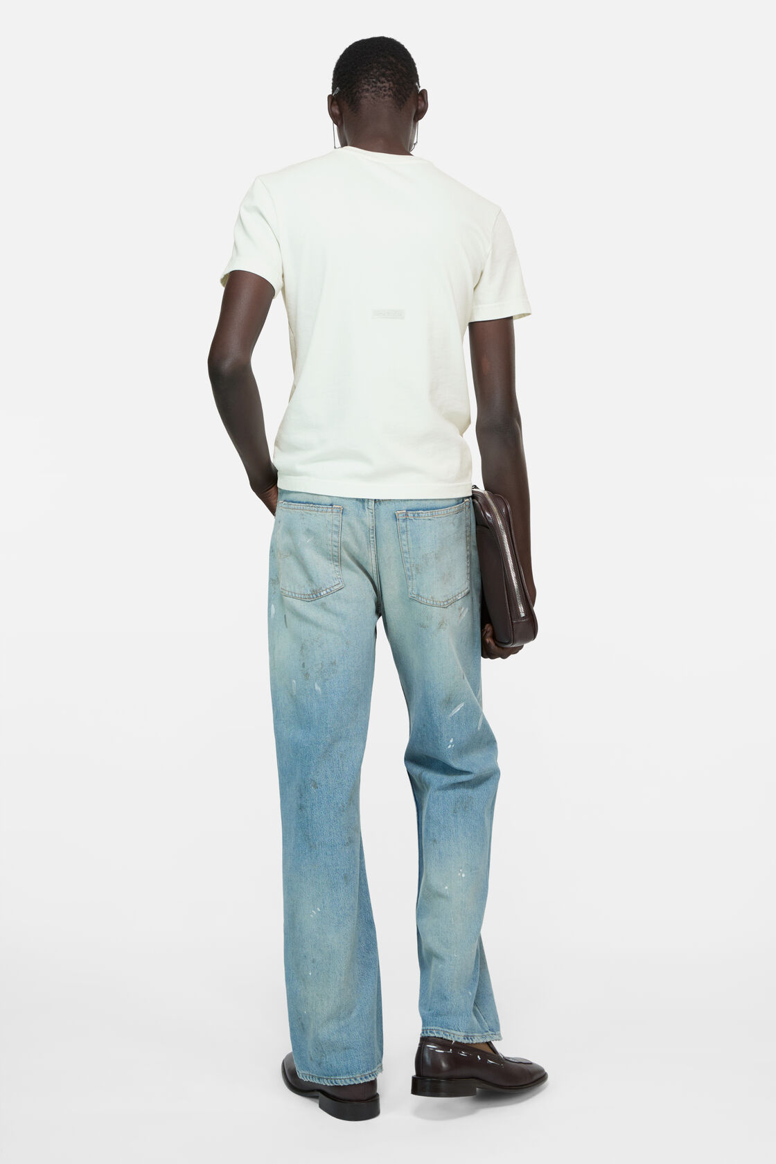 Rubber logo t-shirt, Ice White, 2000x