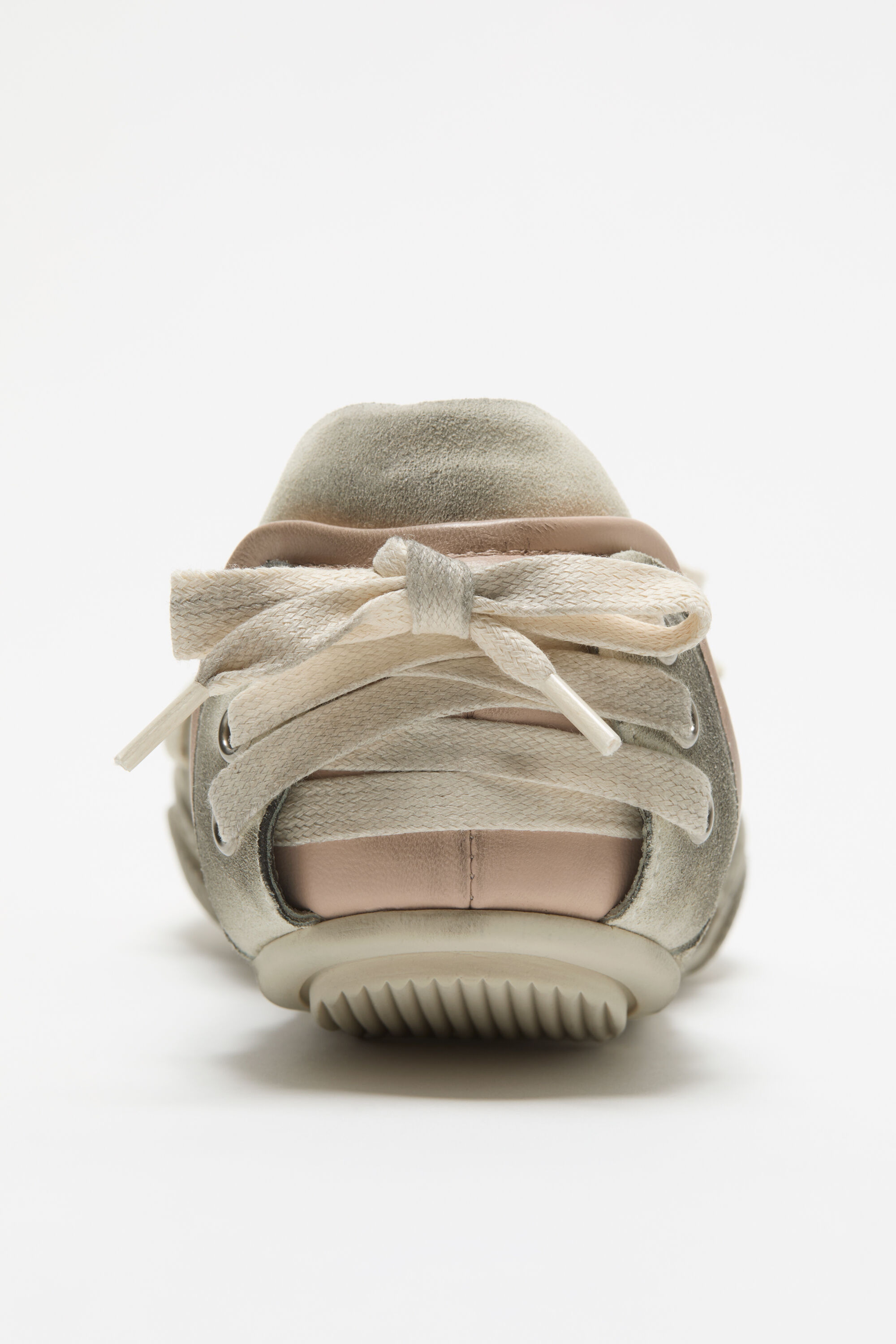 Acne Studios - Lace-up suede shoes - Multi White
