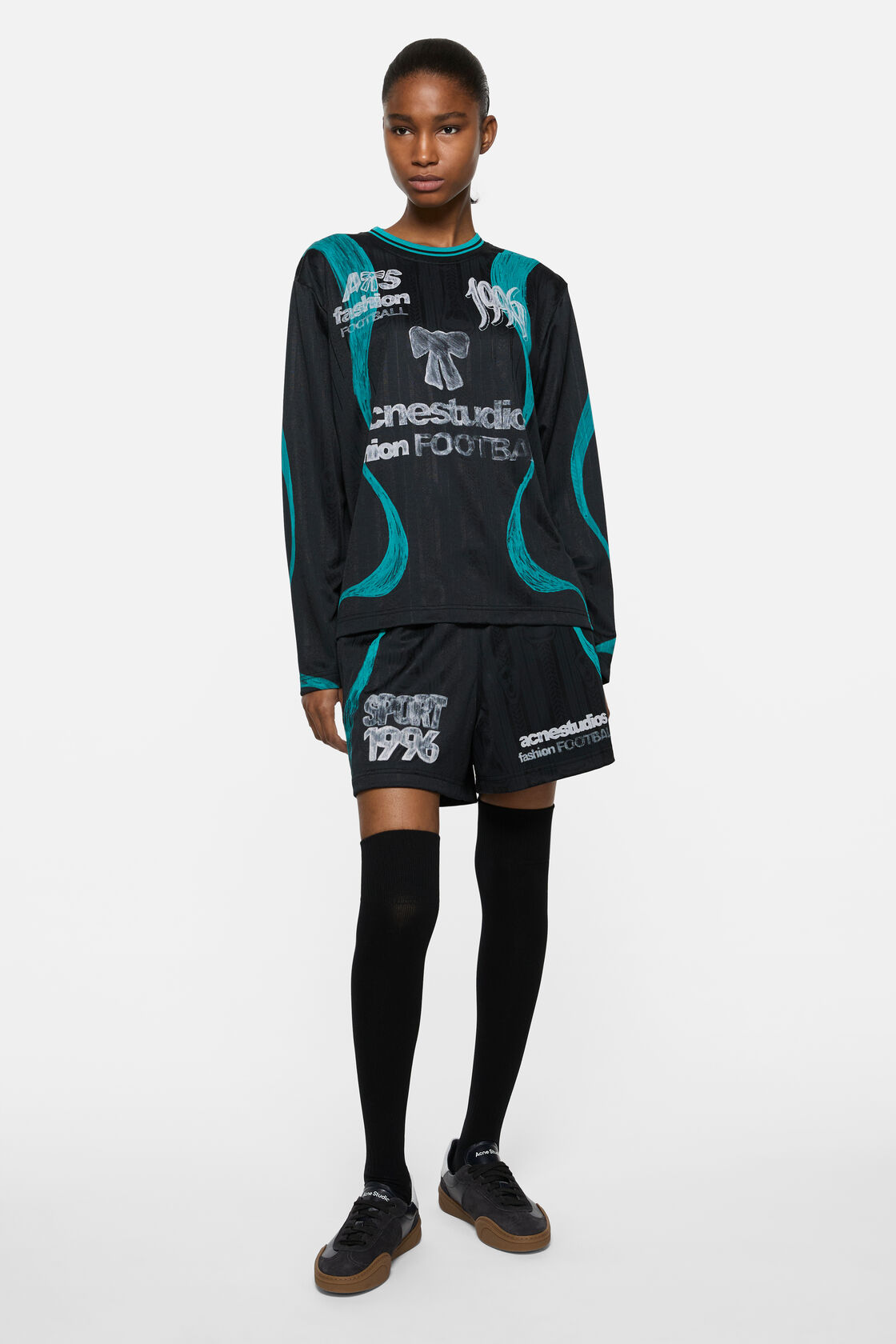 Casual graphic shorts, Black, 2000x