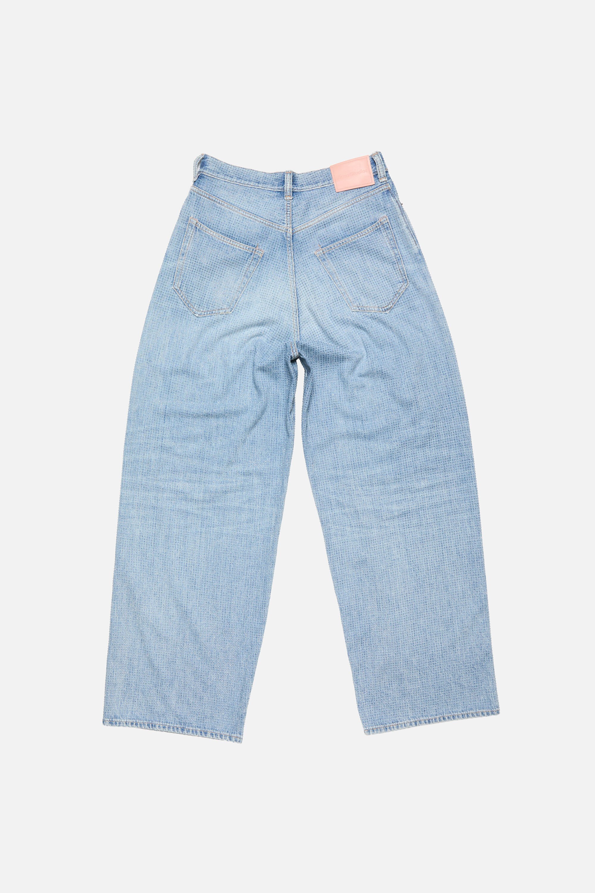 Acne Studios - Loose rhinestone jeans – 2023 - Light blue