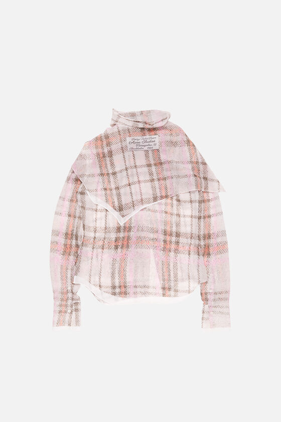 Printed silk blouse, Grey/pink, 2000x