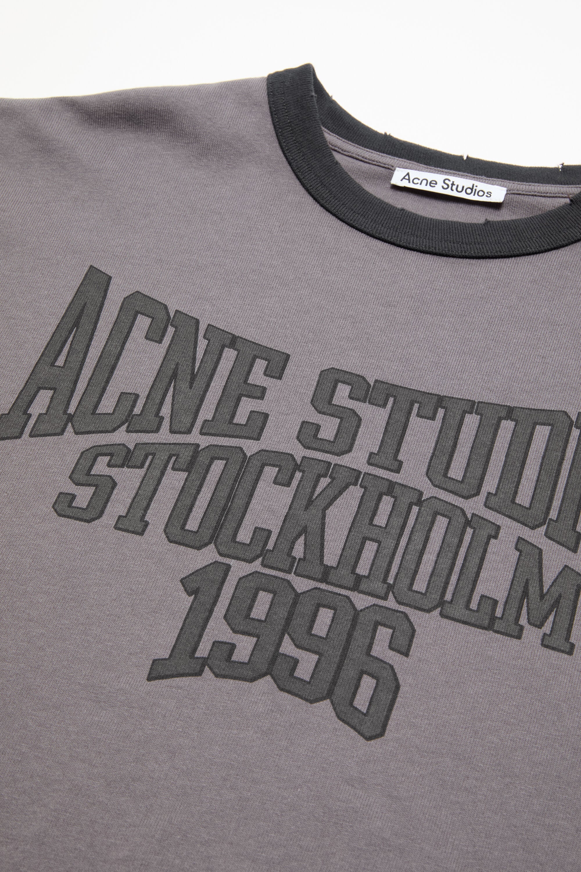 Acne Studios - Layered graphic t-shirt - Dark purple/black