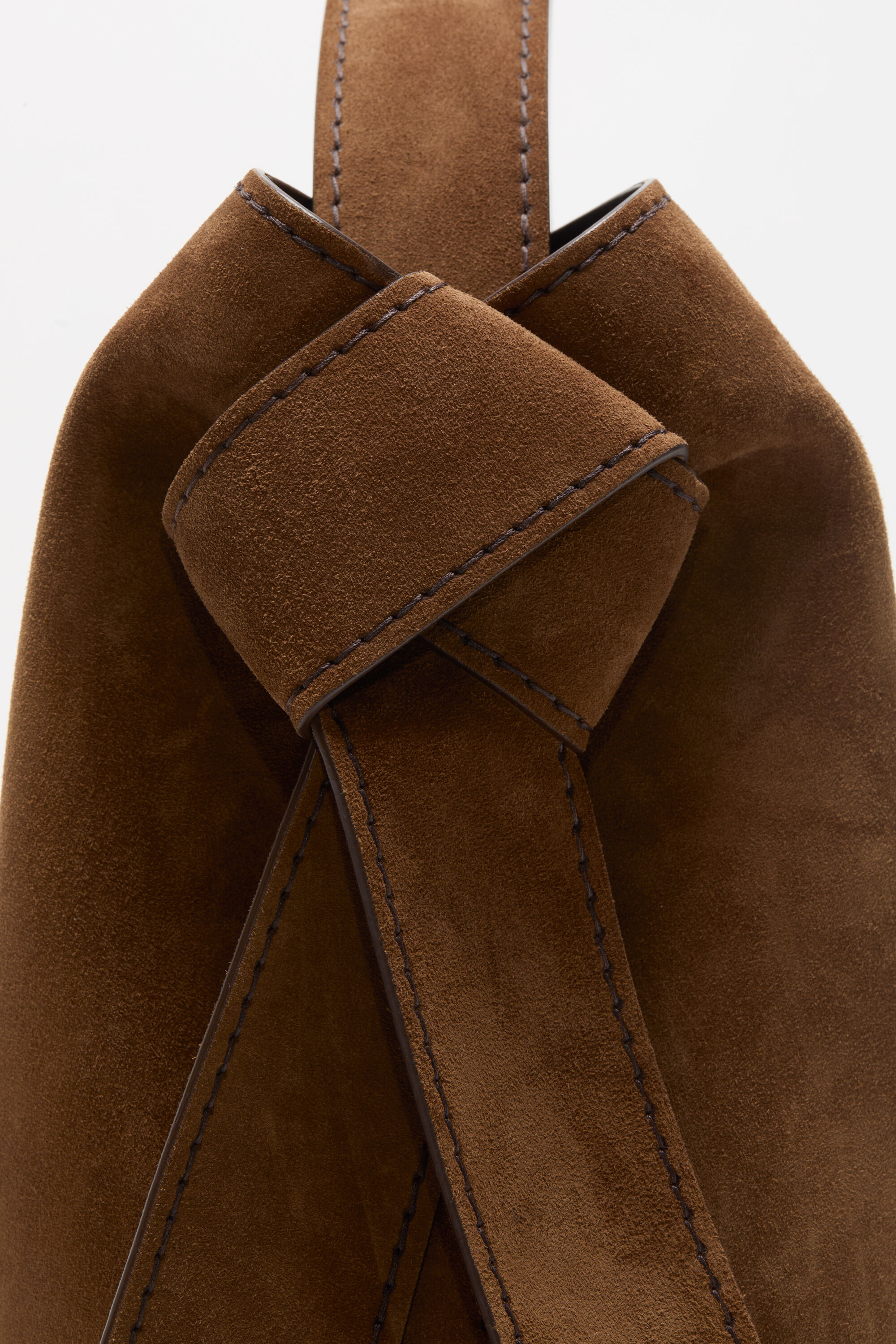 Acne Studios - Musubiスエードミディバッグ - コニャックブラウン