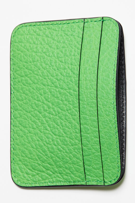 Acne Studios - Leather card holder - Green